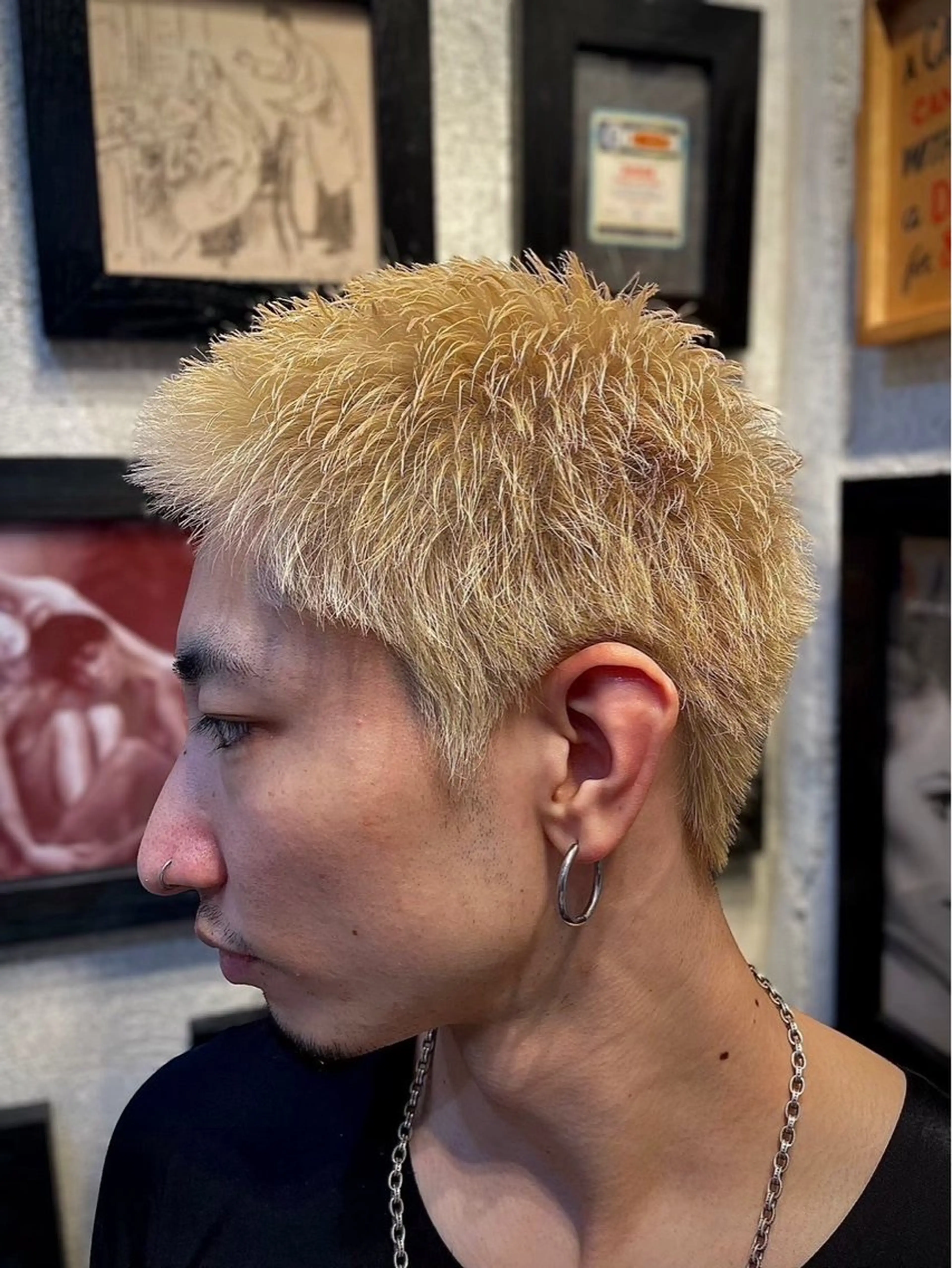 ショート BEYOND THE BARBER所属・阿賀 佑季のヘアスタイル