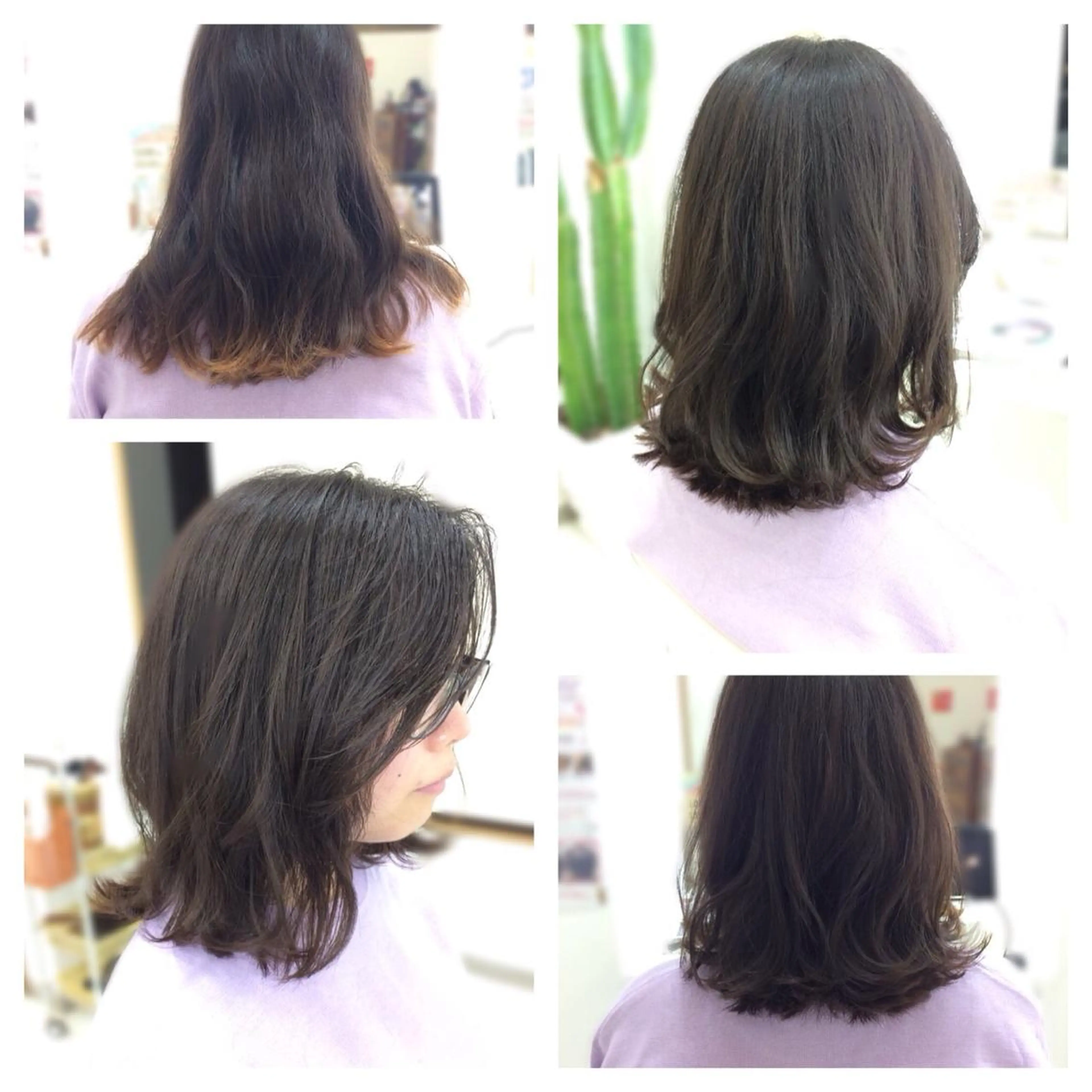 ミディアム 外ハネヘア いけだ ゆうのヘアスタイル