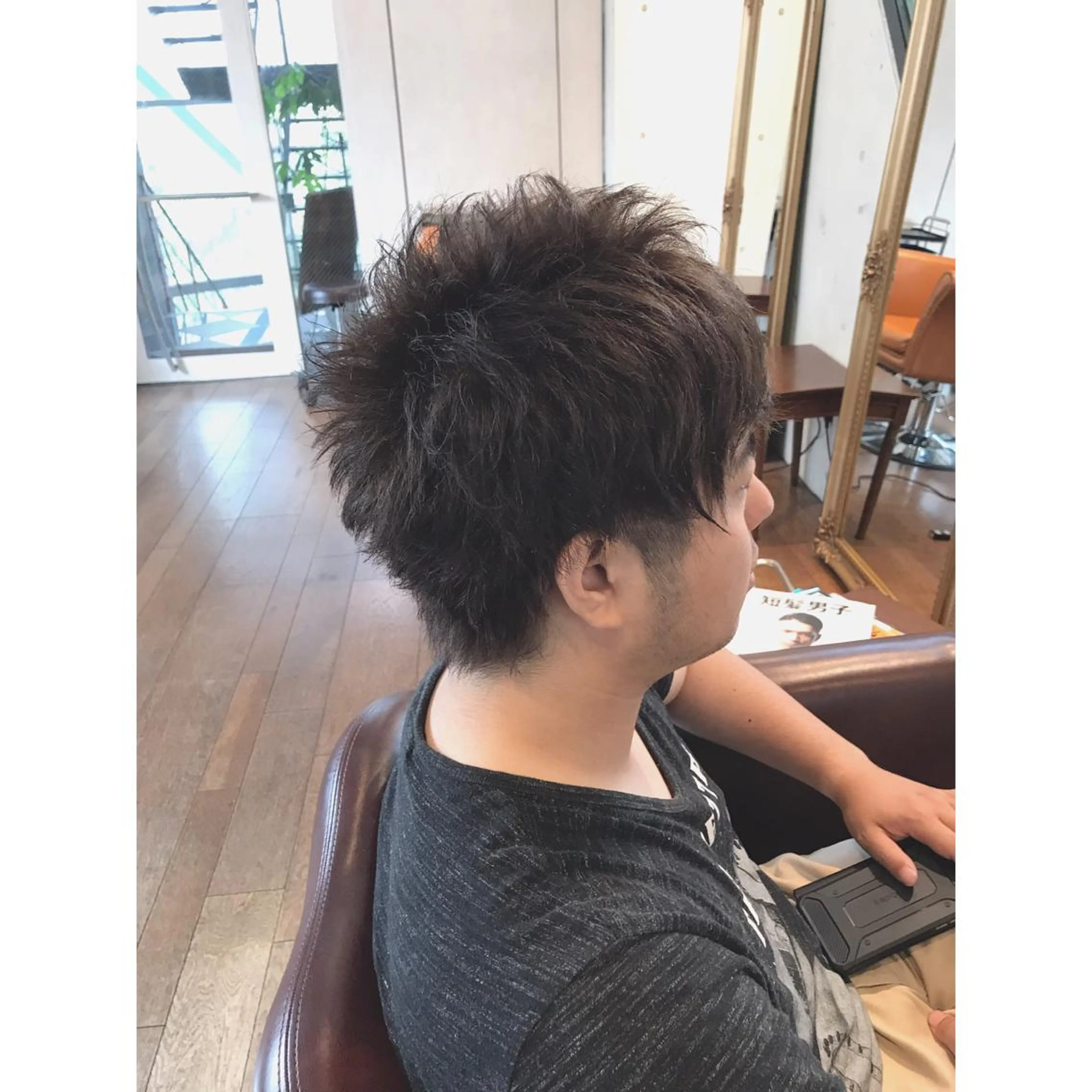 ショート カラー メンズ くせ毛 マエダ　カズエ🫶 coronahairのヘアスタイル
