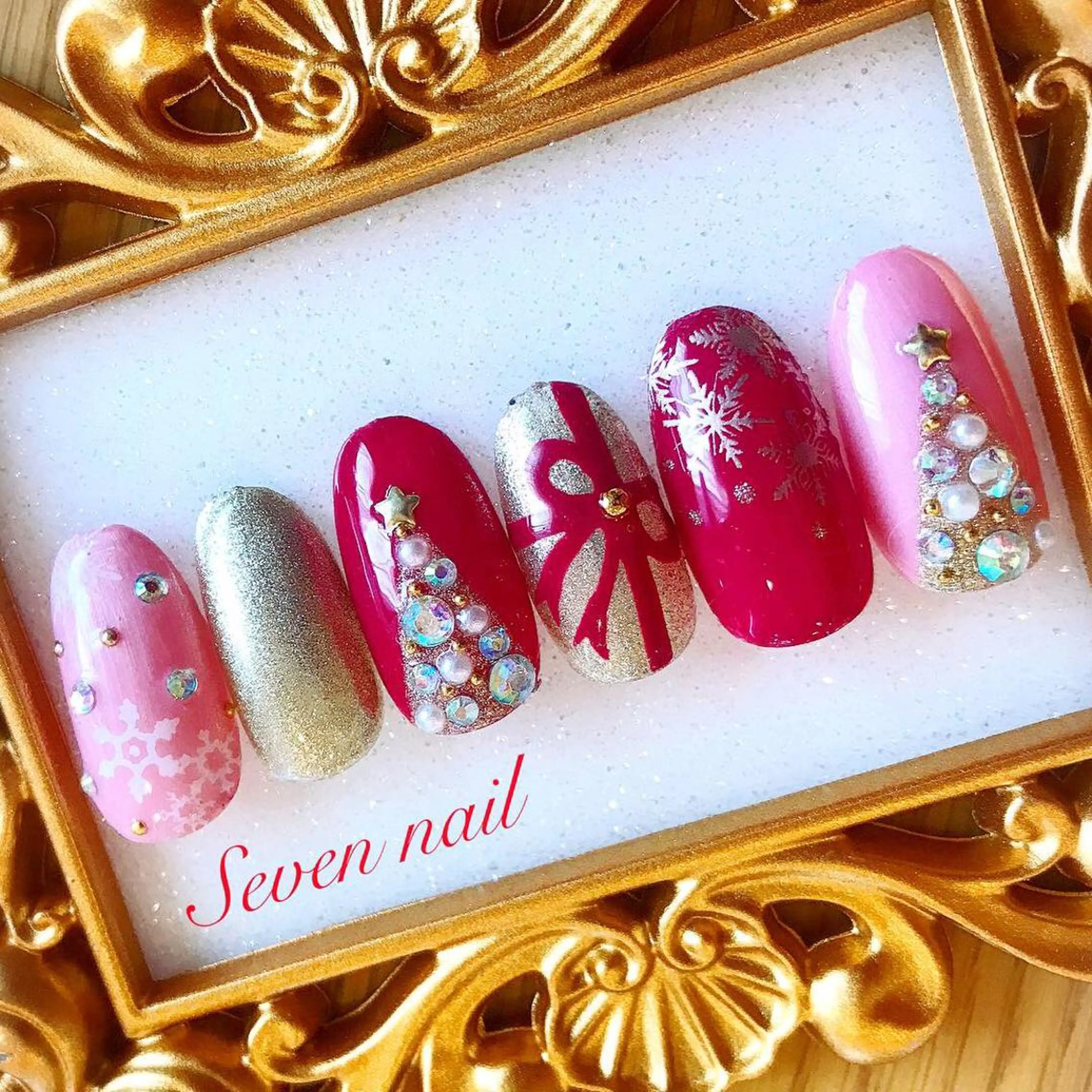 ネイル 冬ネイル クリスマス 名倉 なな子のネイルデザイン