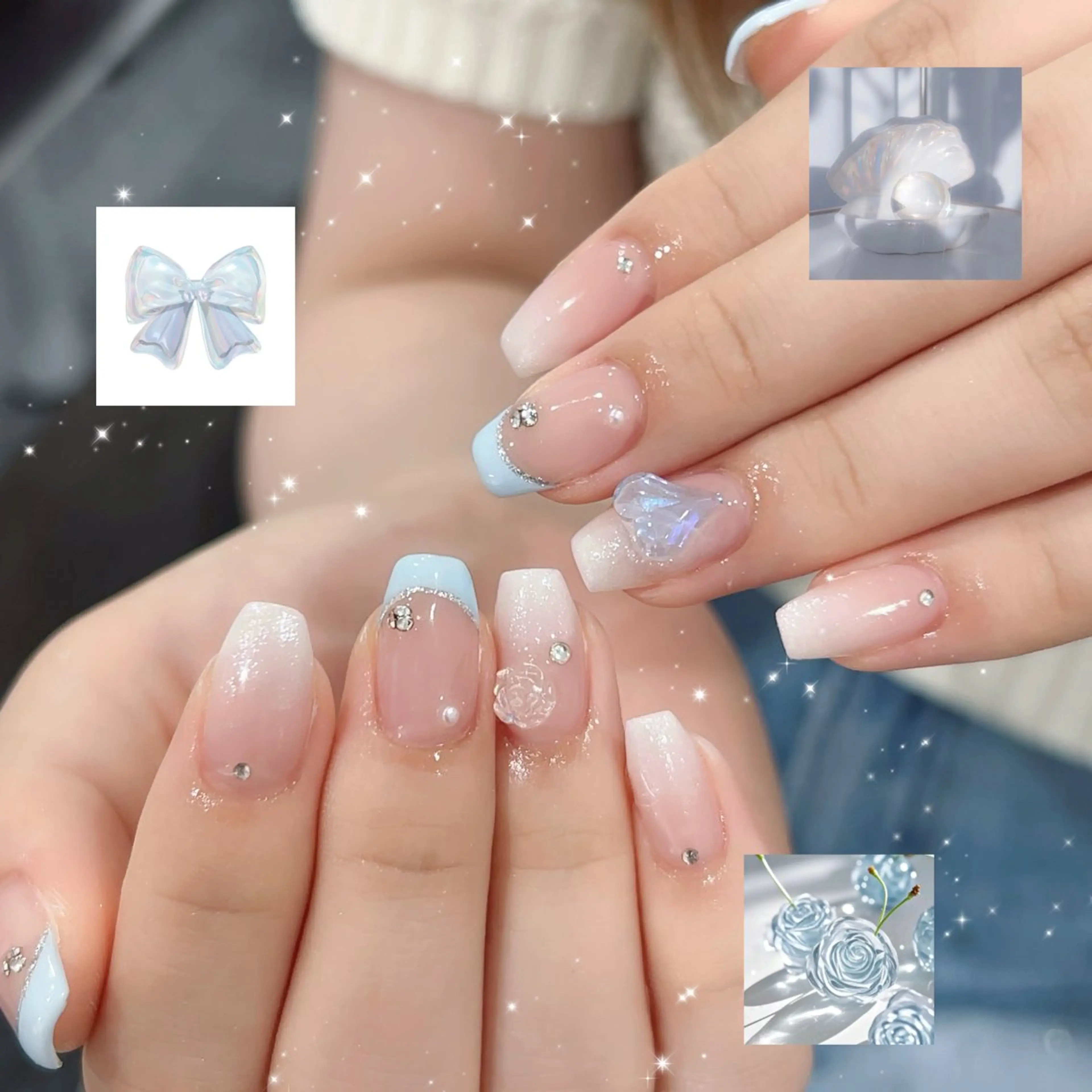 ネイル ハンドネイル 🪄mimi🎀 Midori🪽のネイルデザイン