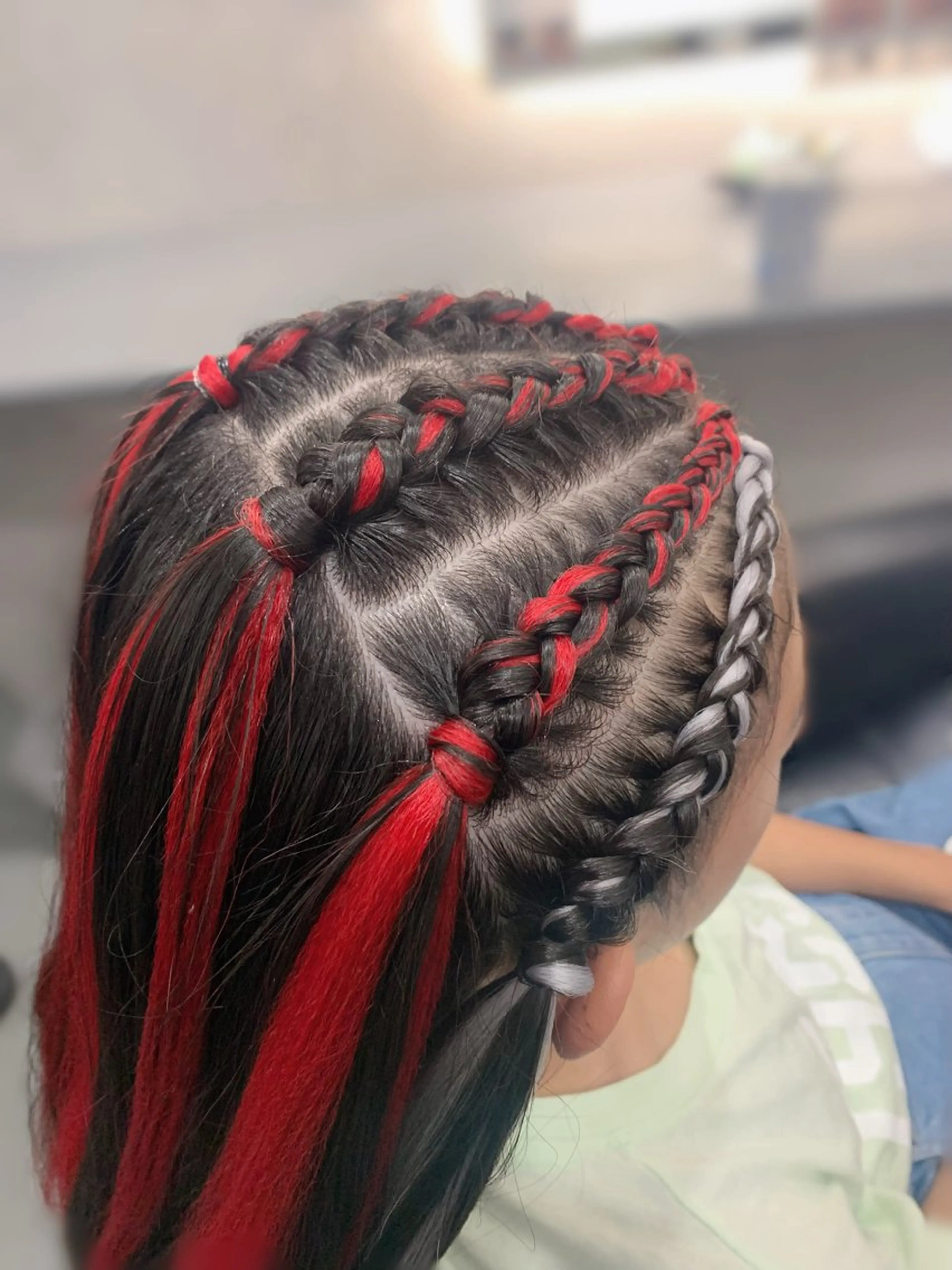 ＊コーンロウ✖️エクステ1本＊の写真