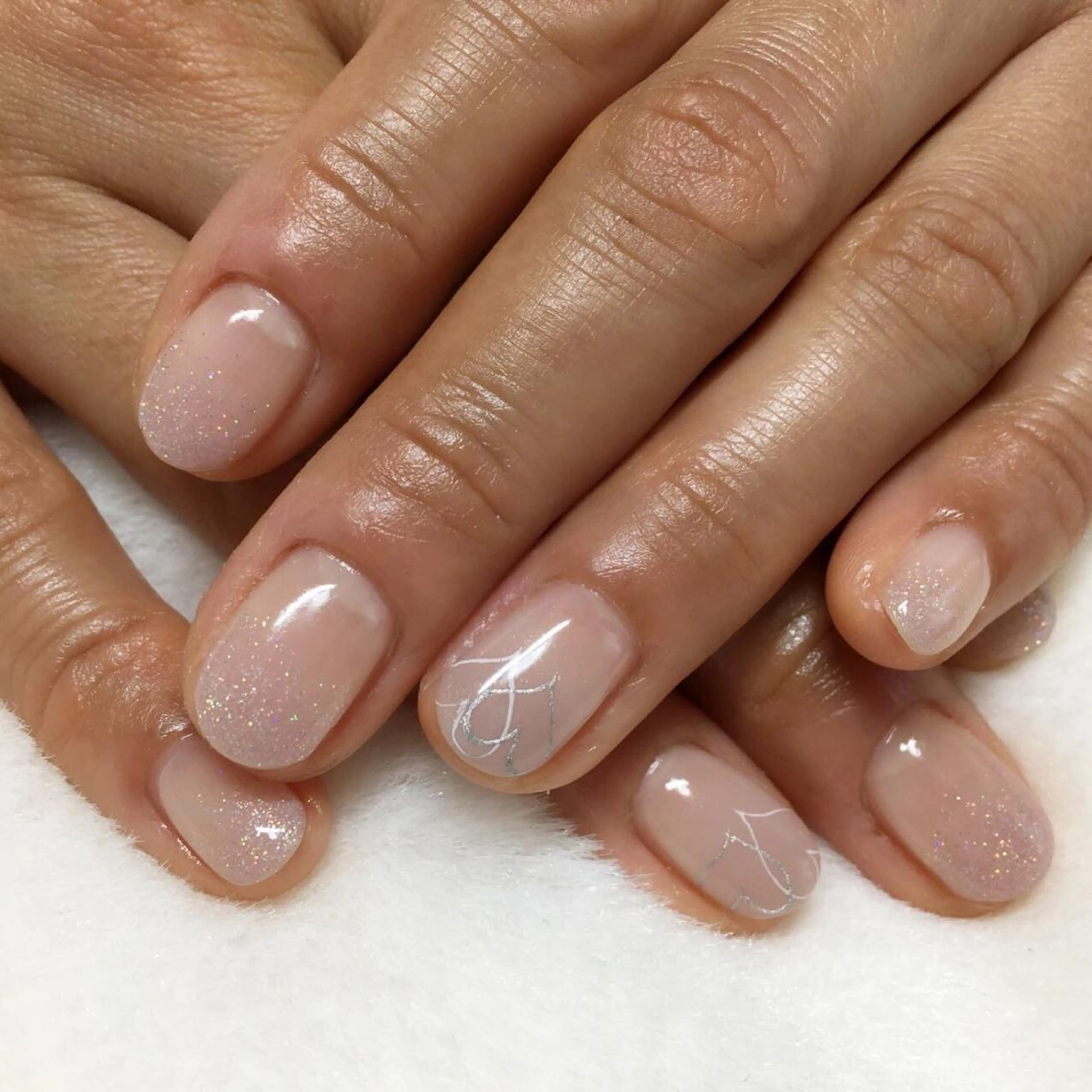 ネイル グラデーション パープル バレンタイン ハンドネイル kipinail 川﨑えりかのネイルデザイン