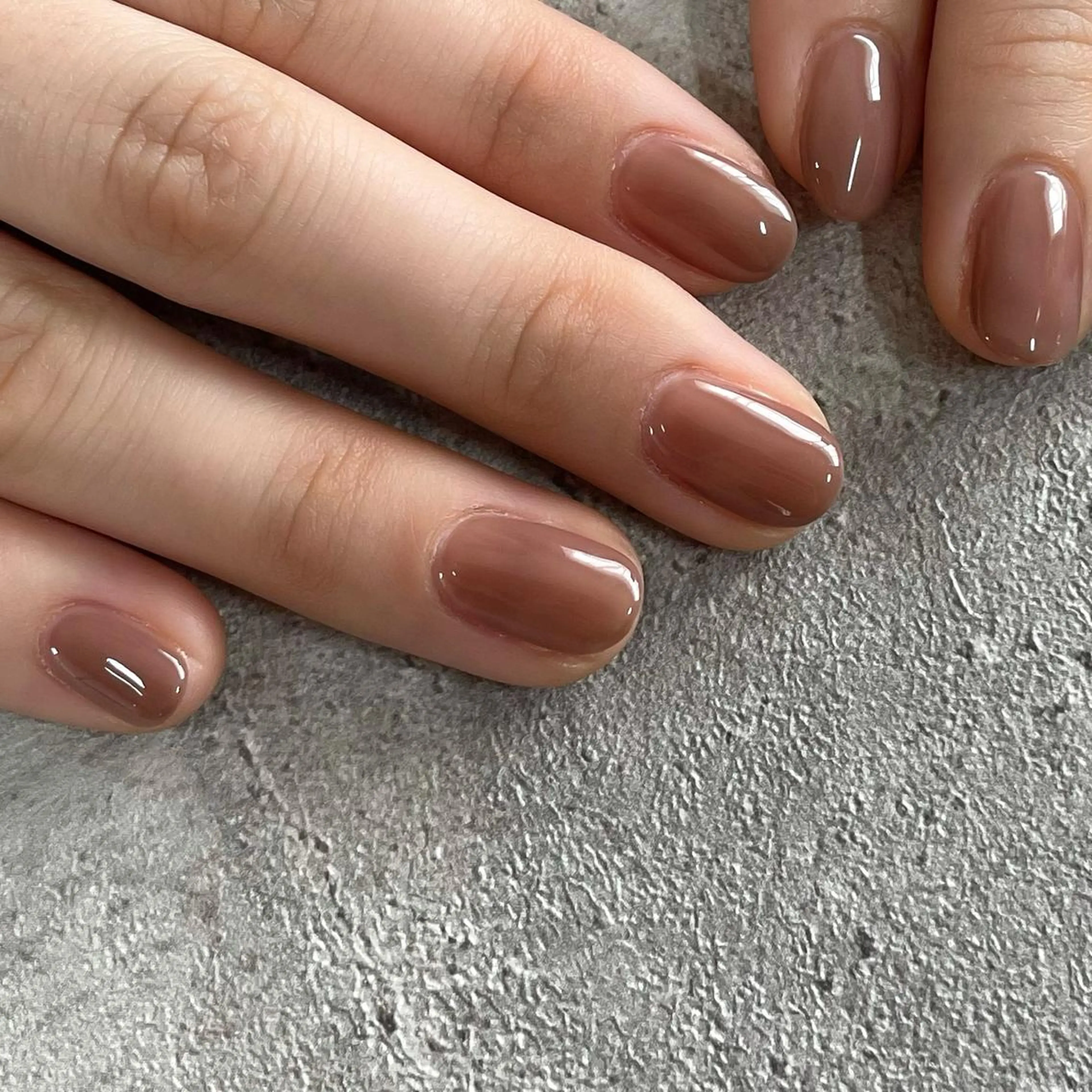 ネイル ワンカラーネイル 東 千夏のネイルデザイン