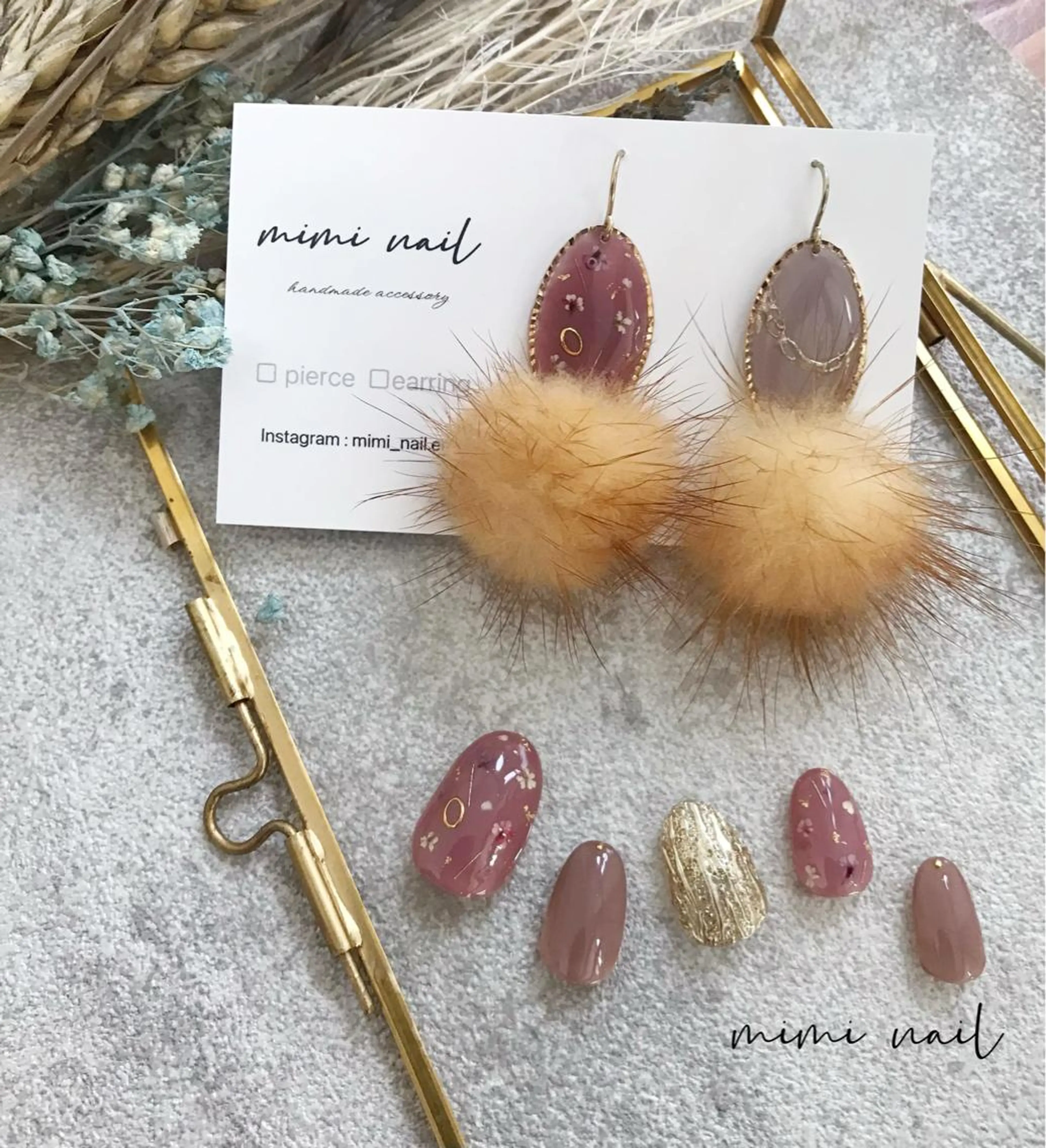 ネイル おそろいネイル mimi nailのネイルデザイン