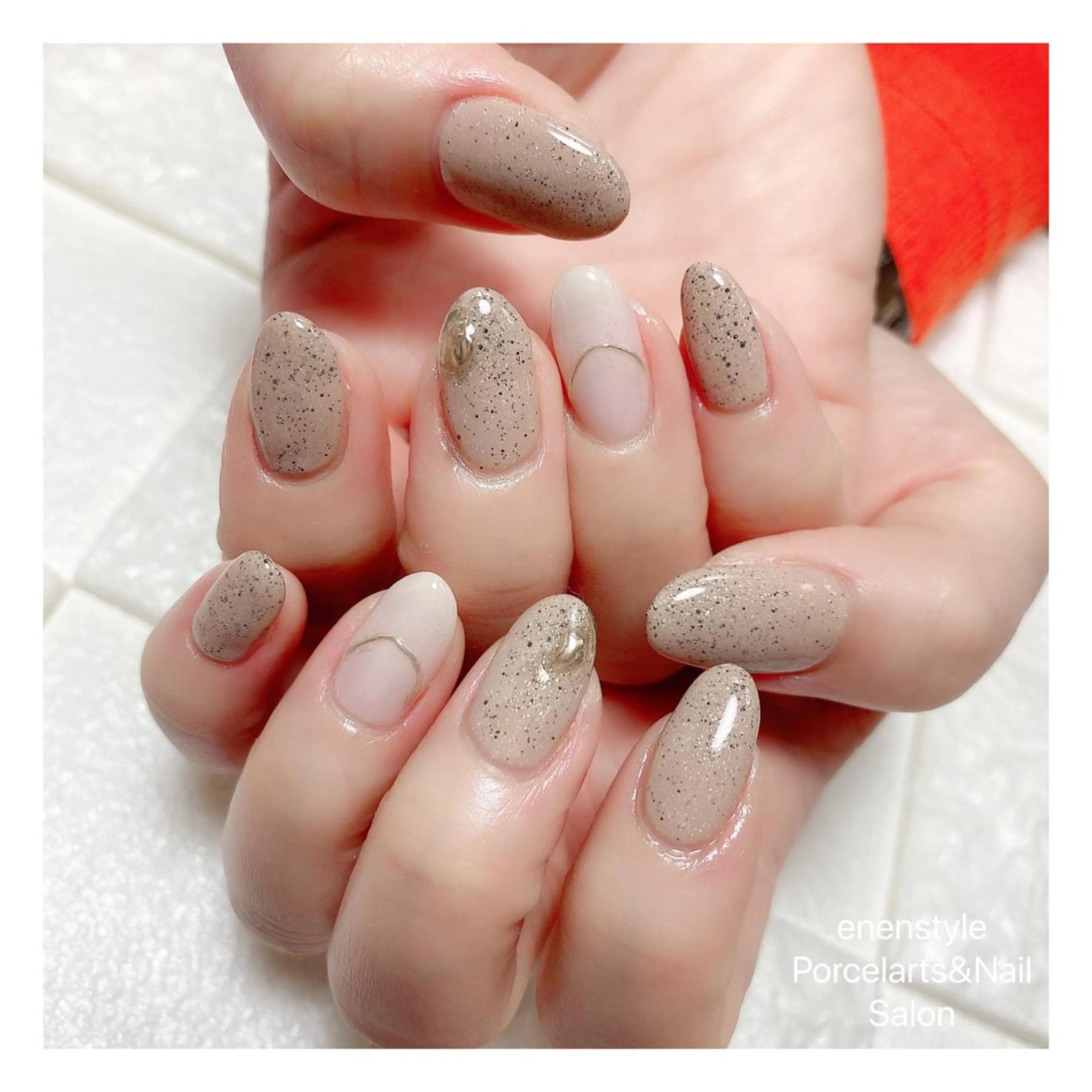 ミディアム ネイル ハンドネイル 👑enen style👑のネイルデザイン