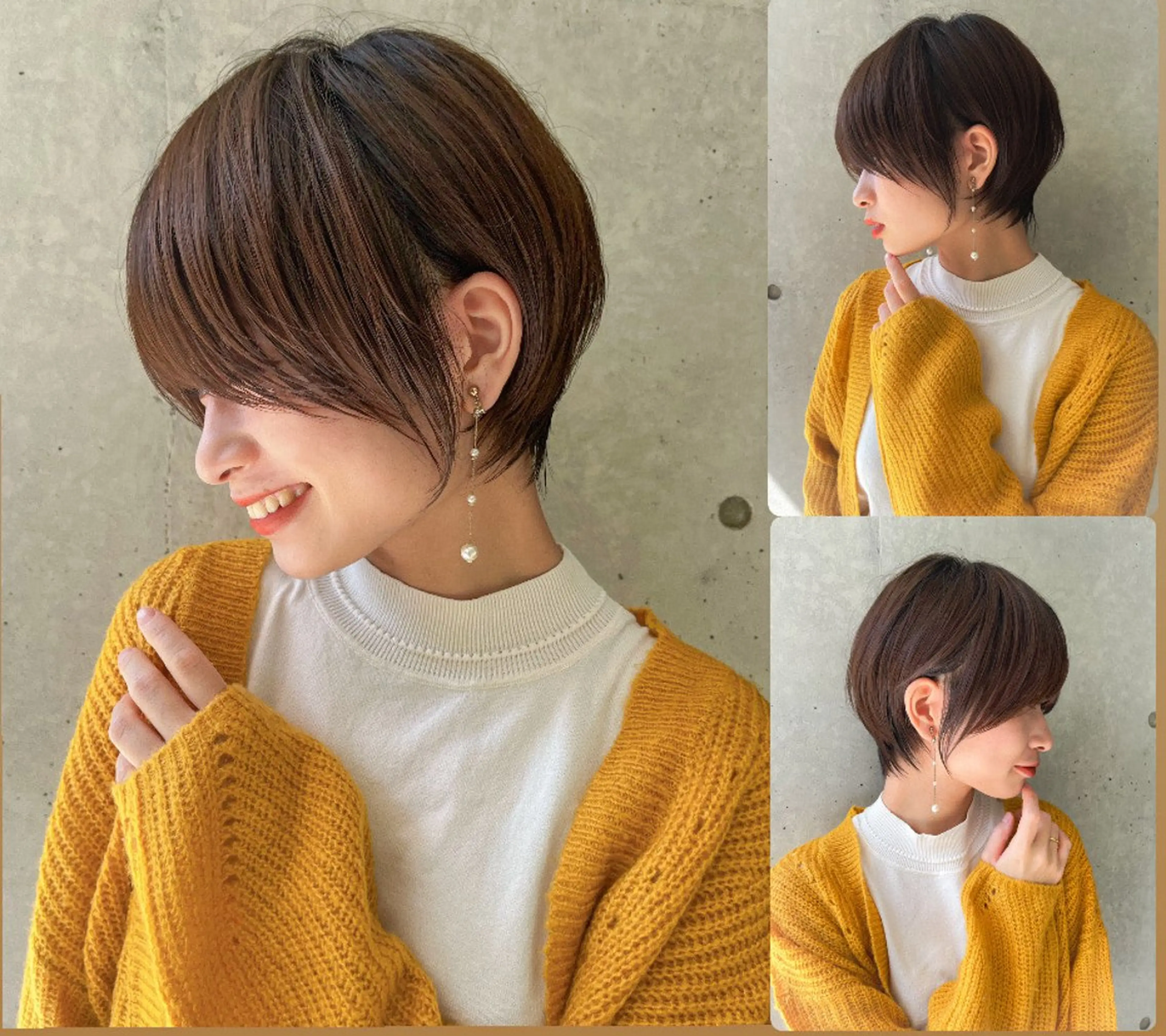 ショート カラー 似合わせカット ショートヘア 岡安優太 顔まわり似合せが得意のヘアスタイル