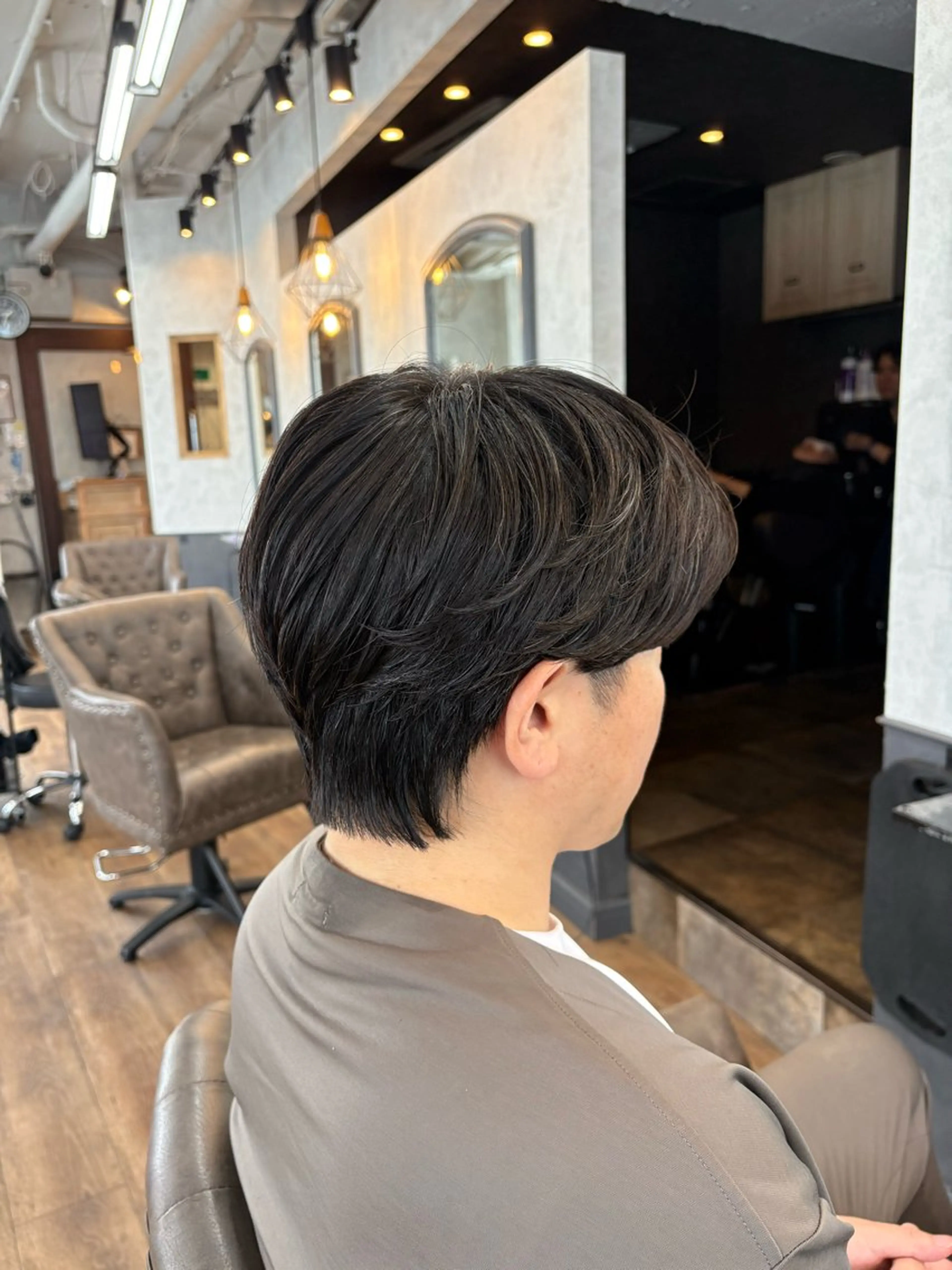 パーマ メンズ カット パーマ 山﨑 千尋のヘアスタイル