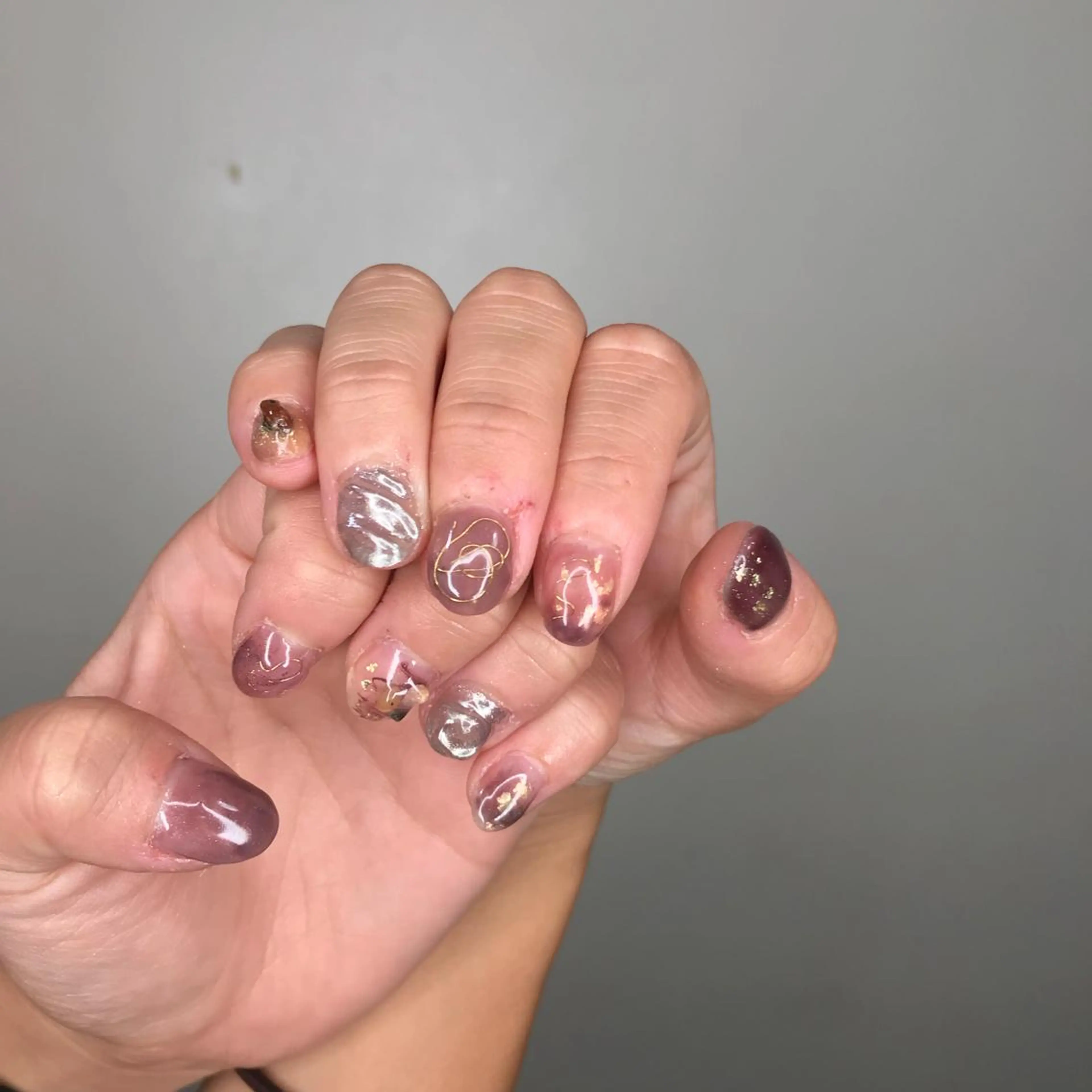 ネイル 【淡色color/ nail】maikoのネイルデザイン