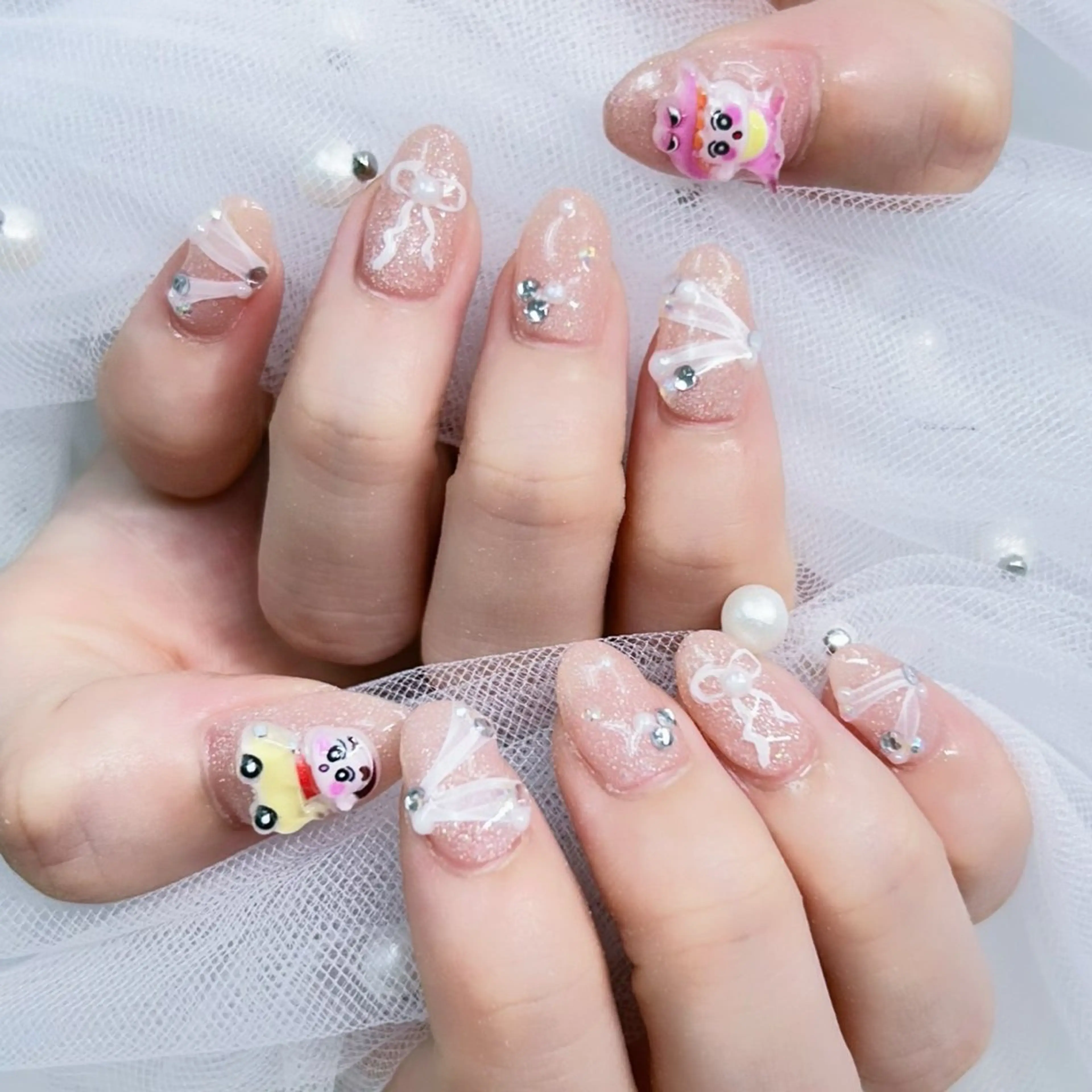 ネイル パーツ全部¥110 サロンミミのネイルデザイン