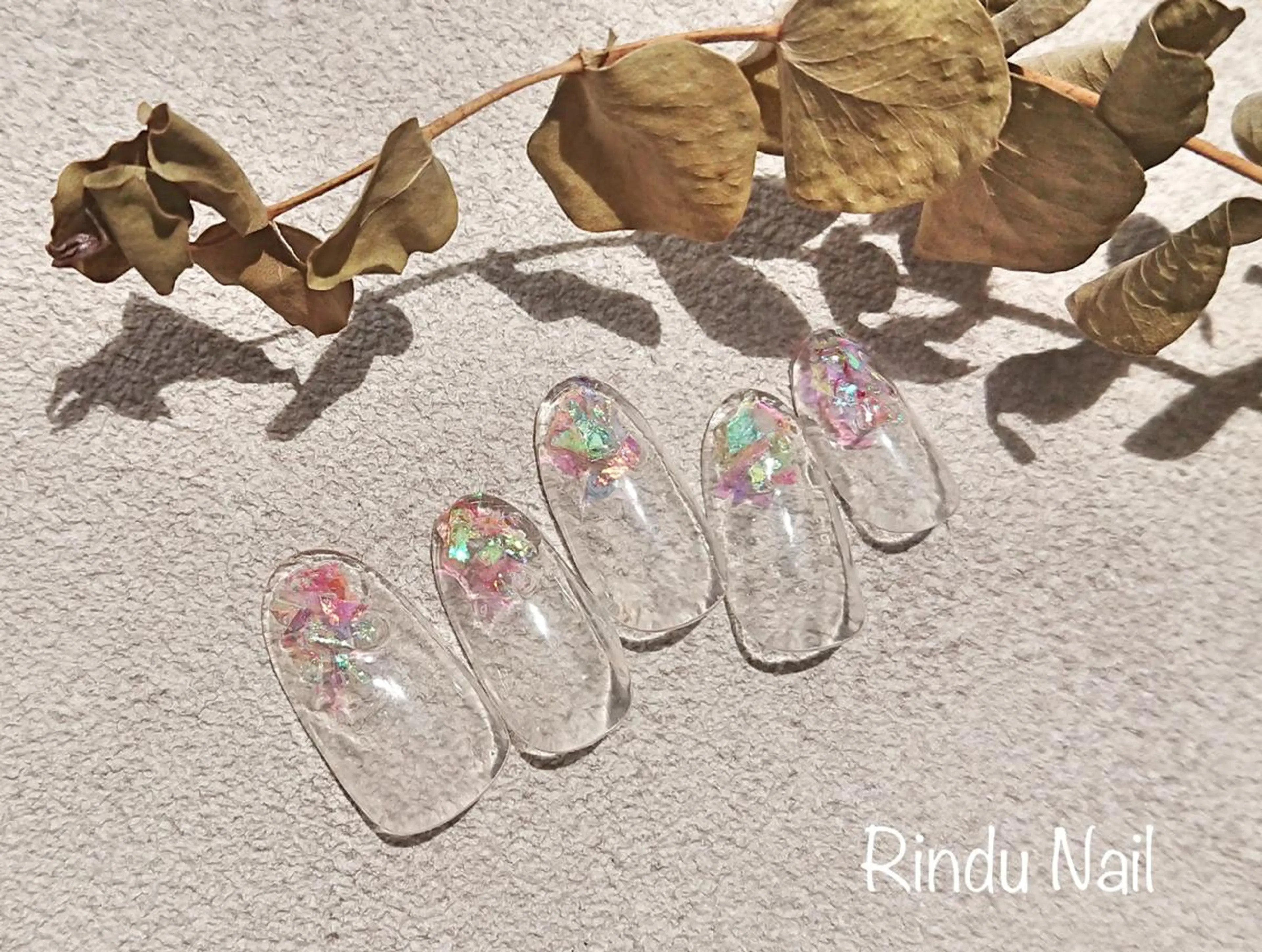 ネイル クリアネイル Rindu Nail 名駅miniのネイルデザイン