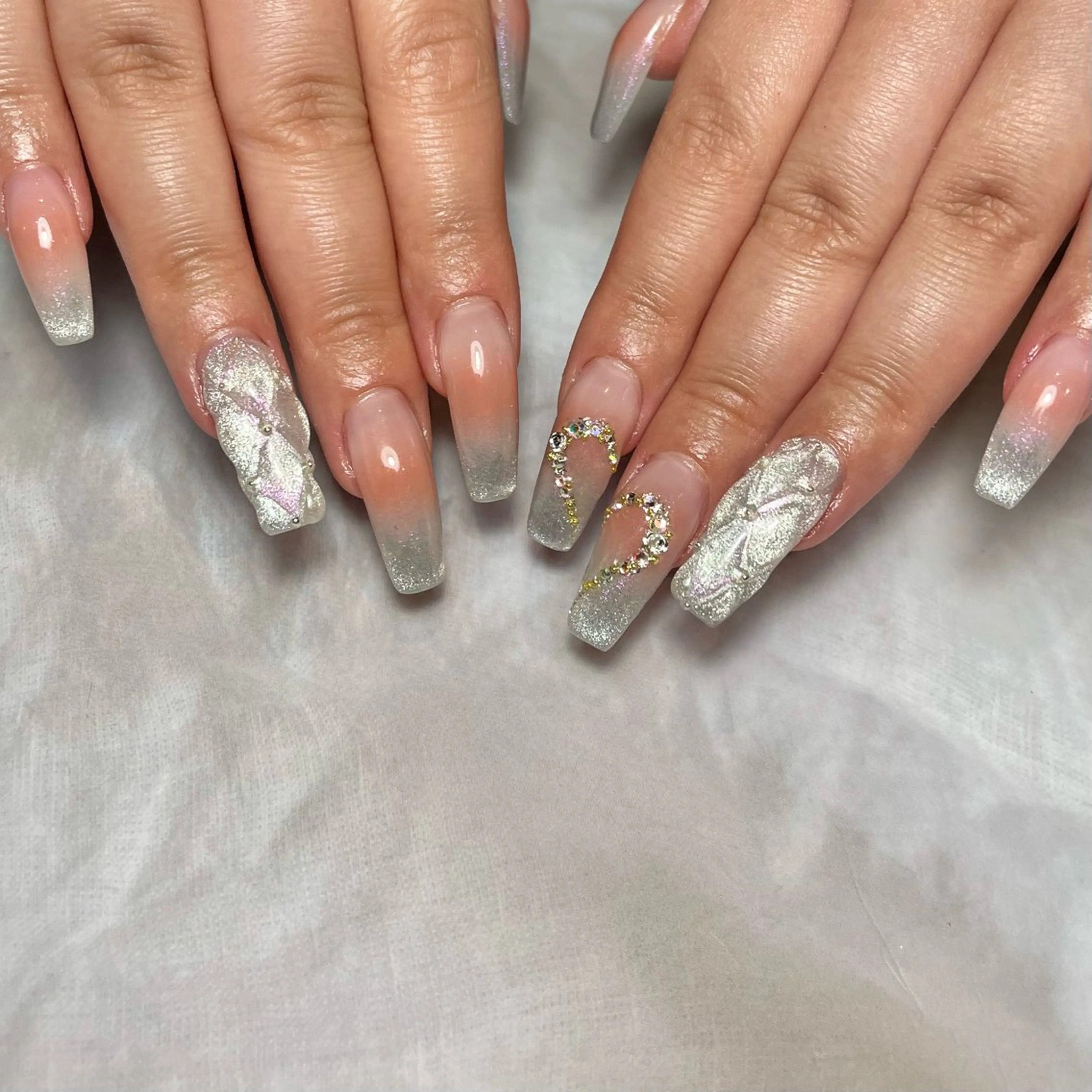 ネイル ハート ハンドネイル Reflection marikoのネイルデザイン