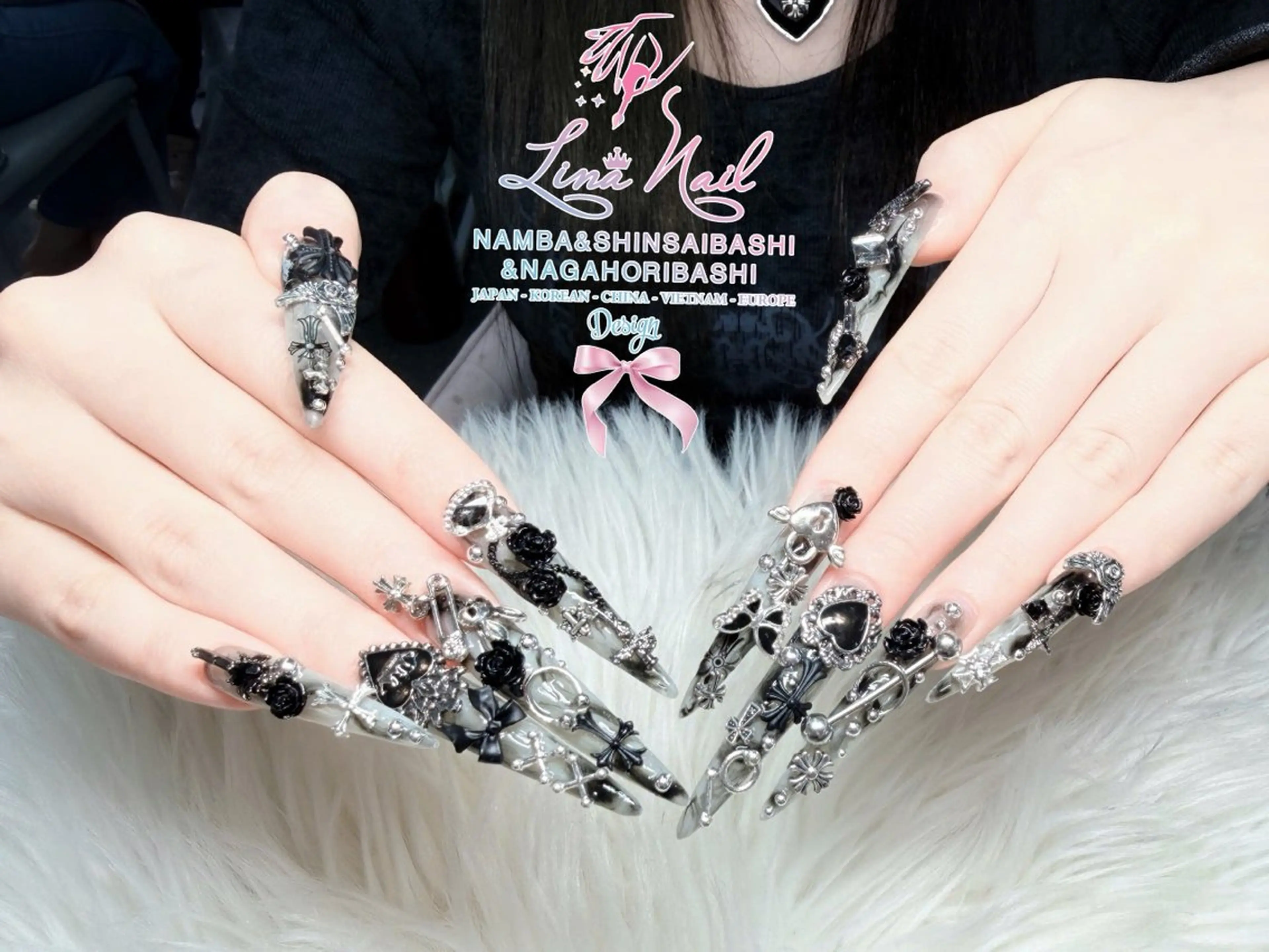 ネイル チークネイル 桜ネイル フラッシュネイル フットネイル ジェルネイル ハンドネイル リナネイル アメ村心斎橋店のネイルデザイン