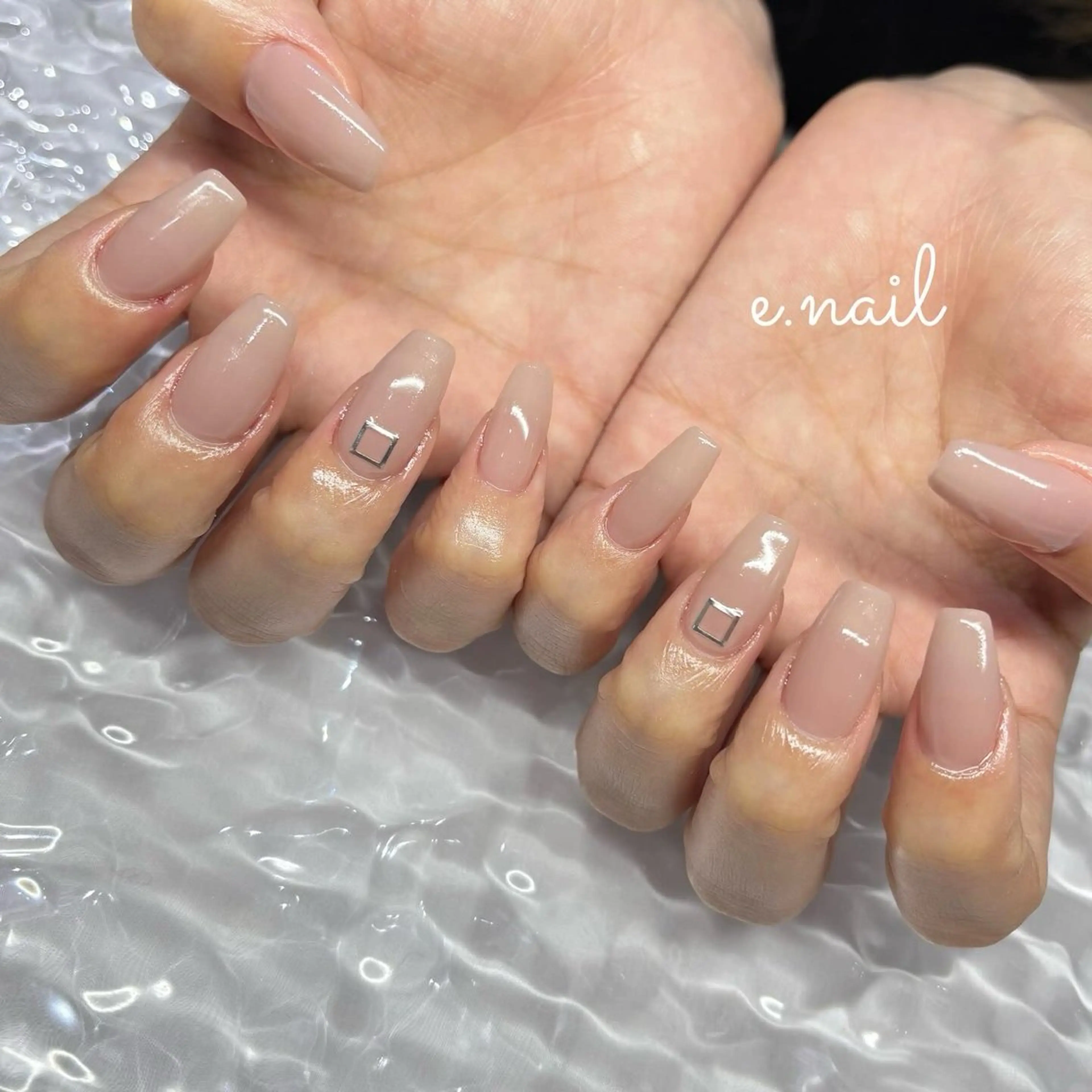 ネイル ワンカラーネイル スカルプネイル N.design mineのネイルデザイン