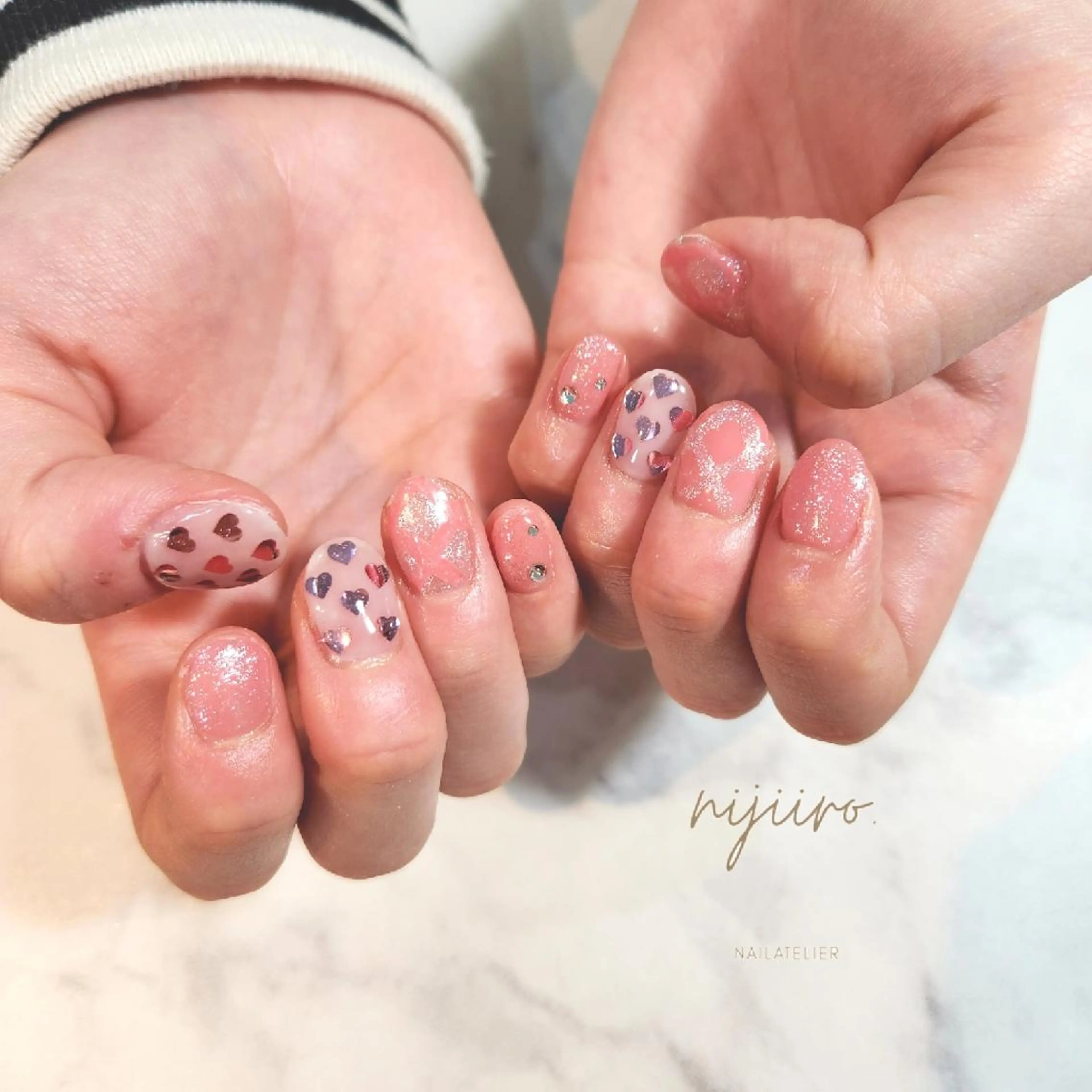 ネイル ハンドネイル nailatelier nijiiro.所属・nijiiro🌈 サトウのネイルデザイン