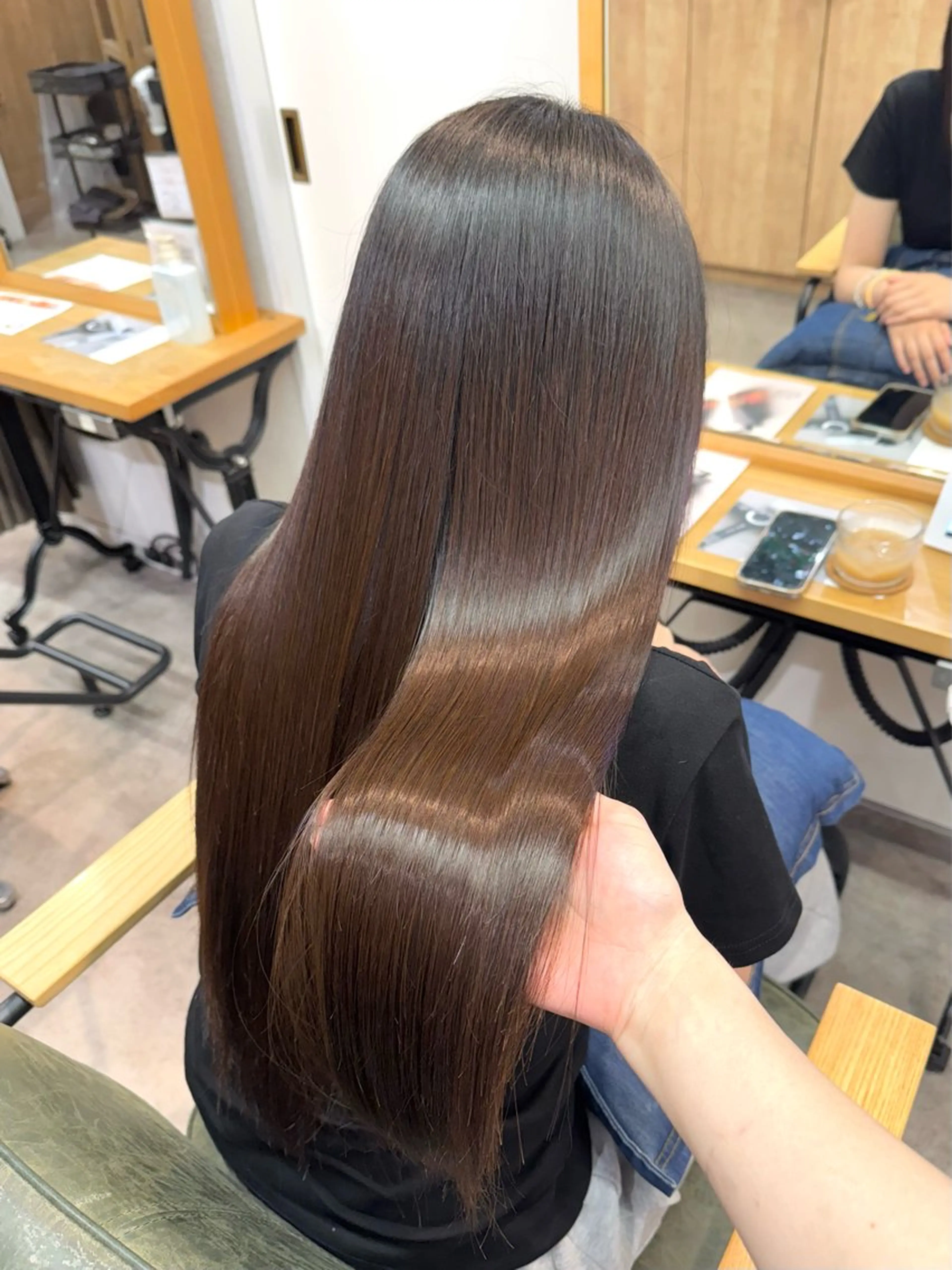 ロング カラー 髪質改善 トリートメント トリートメント 縮毛矯正/エクステ ヘアアレンジ/ひふみのヘアスタイル