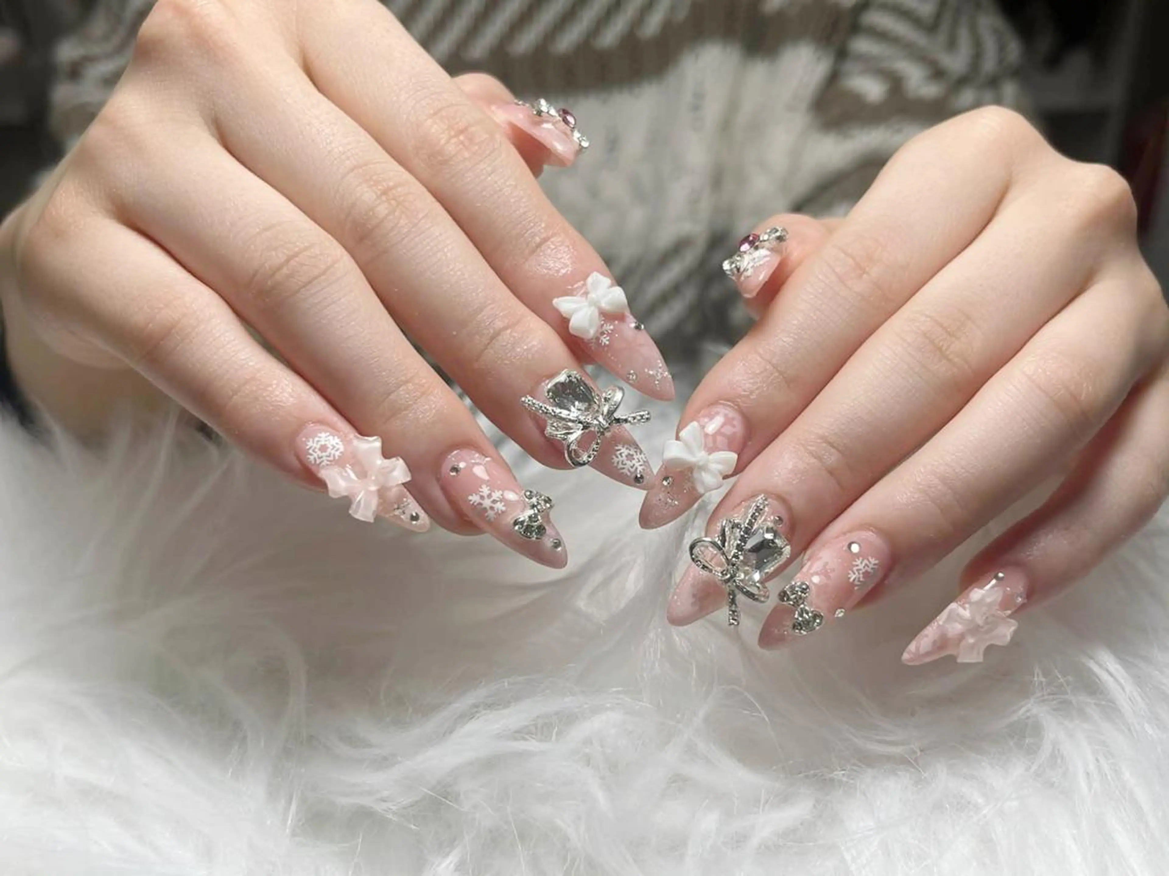 ネイル アートネイル ジェルネイル ニュアンスネイル 春ネイル ネイルチップ Yuu🎀 Belle Nailのネイルデザイン