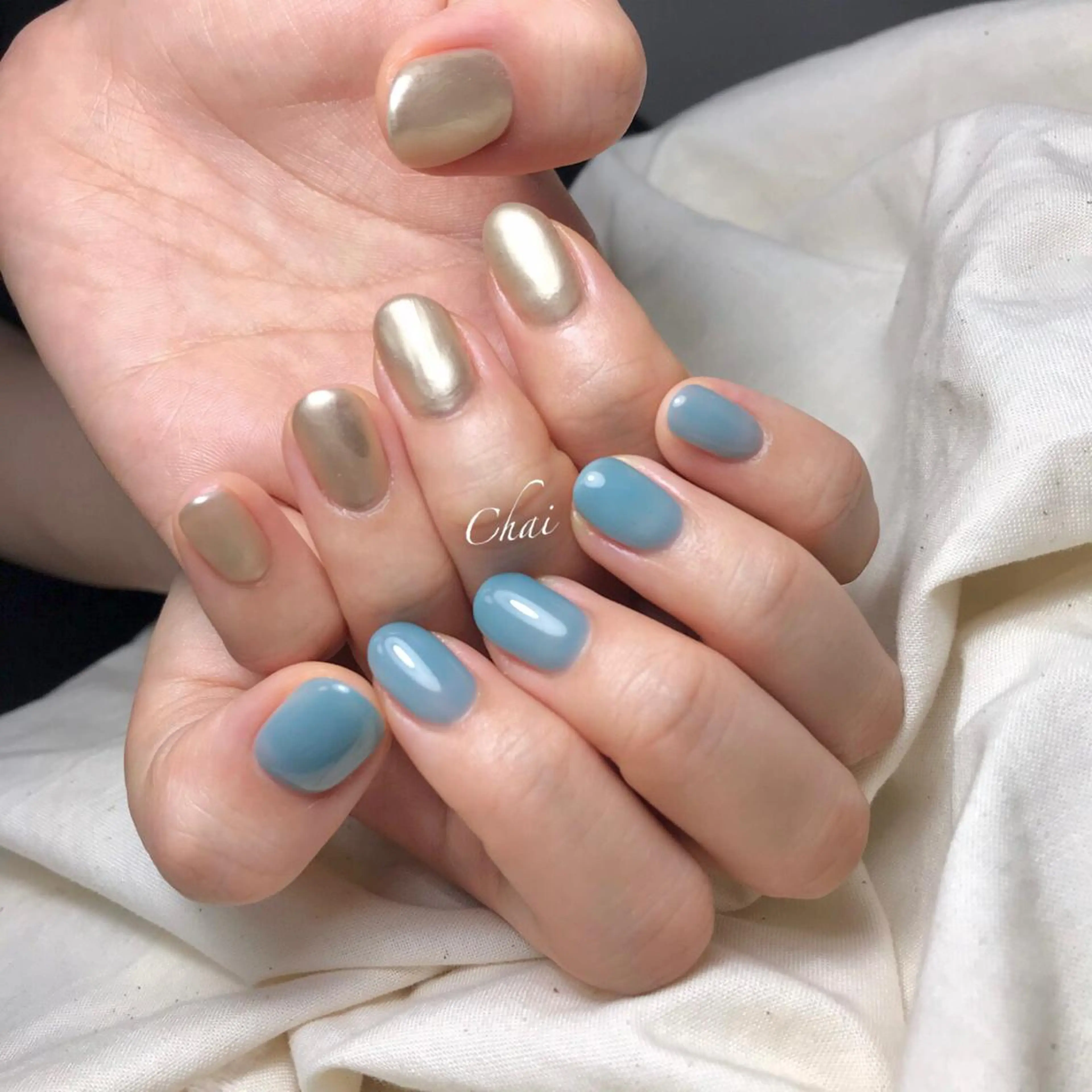 ネイル マットネイル ミラーネイル ハンドネイル 💅chainail _aiのネイルデザイン