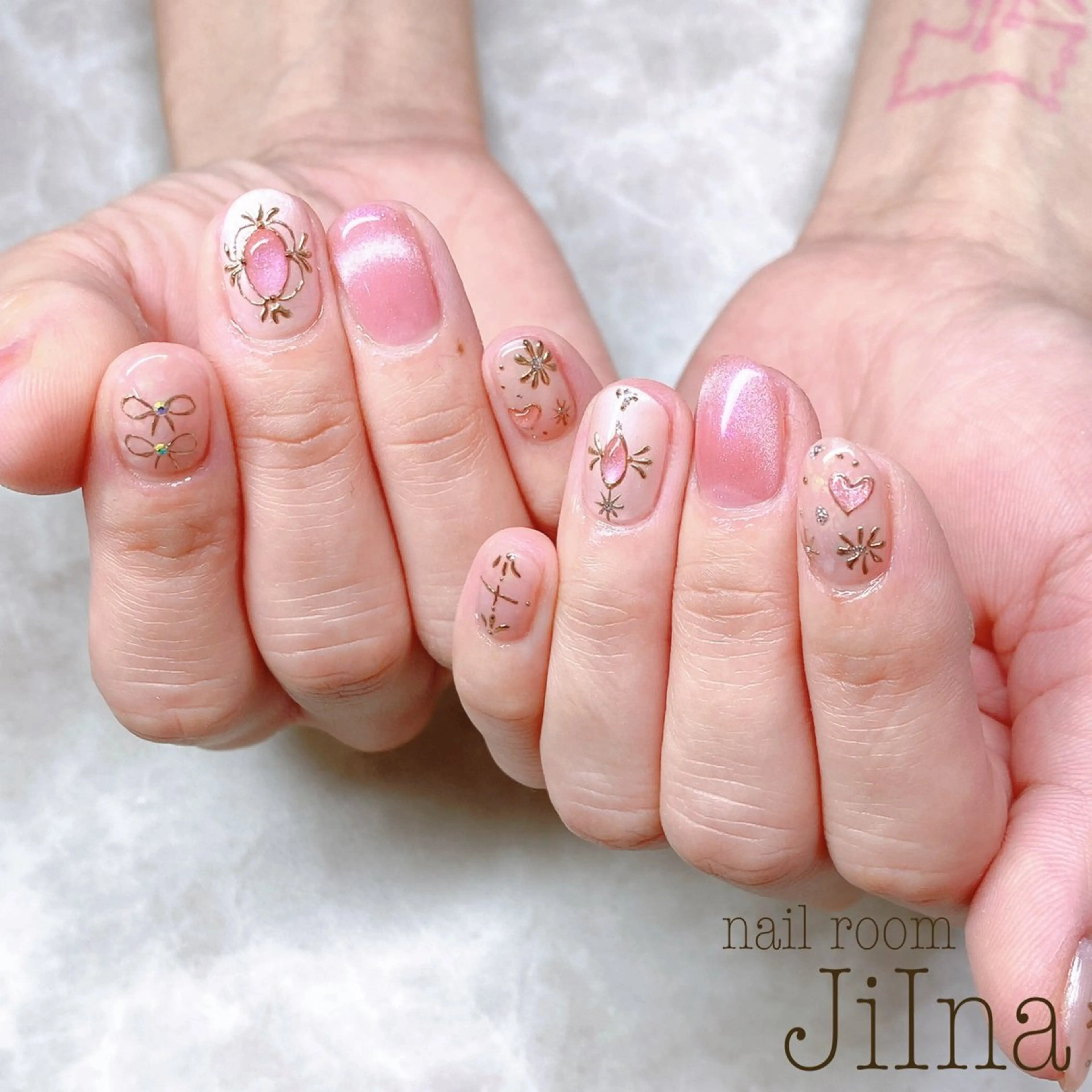 ネイル 持ち込み JiIna nailのネイルデザイン