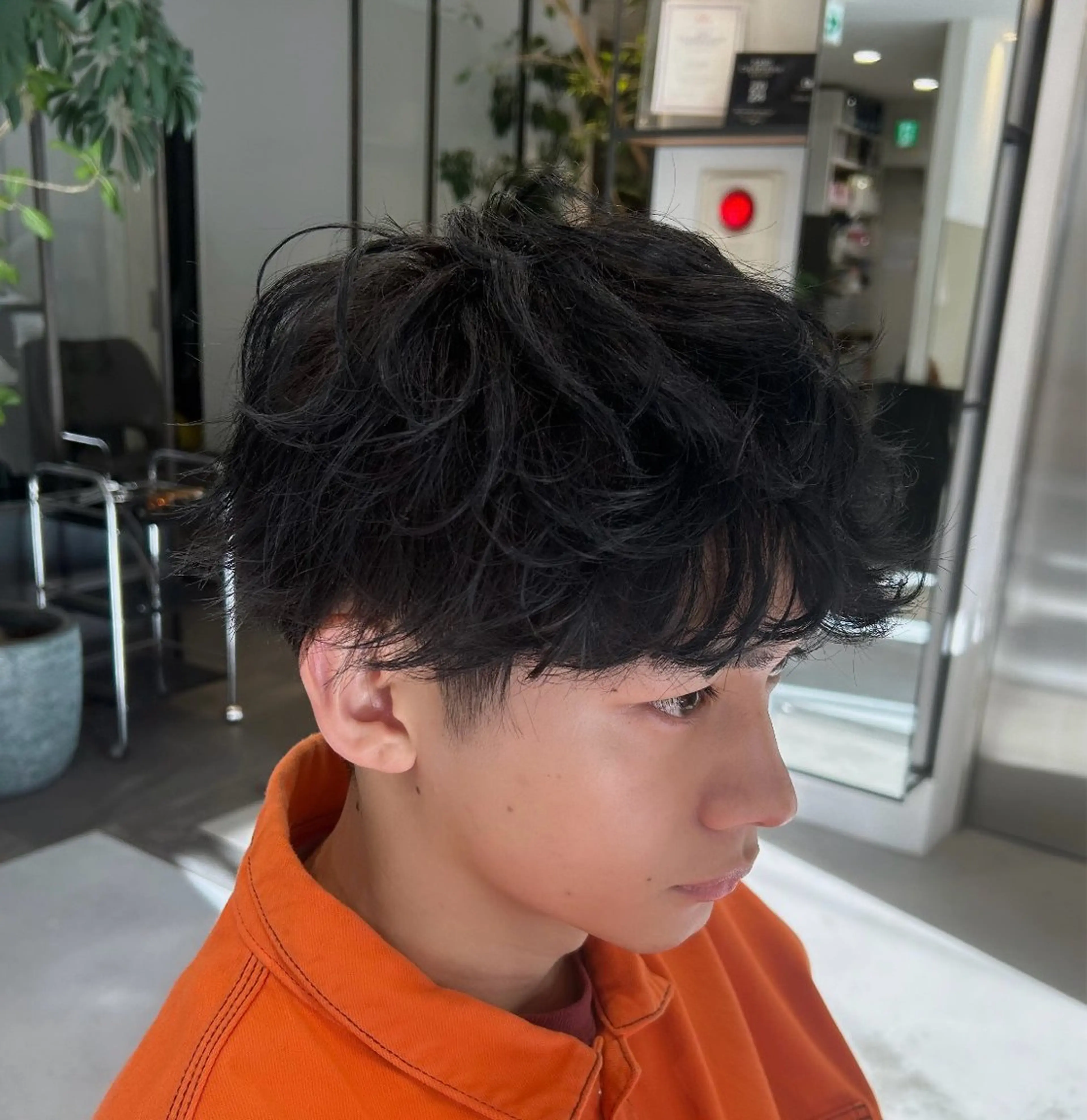 パーマ メンズ カット パーマ メンズパーマ💈藤田 晃志のヘアスタイル