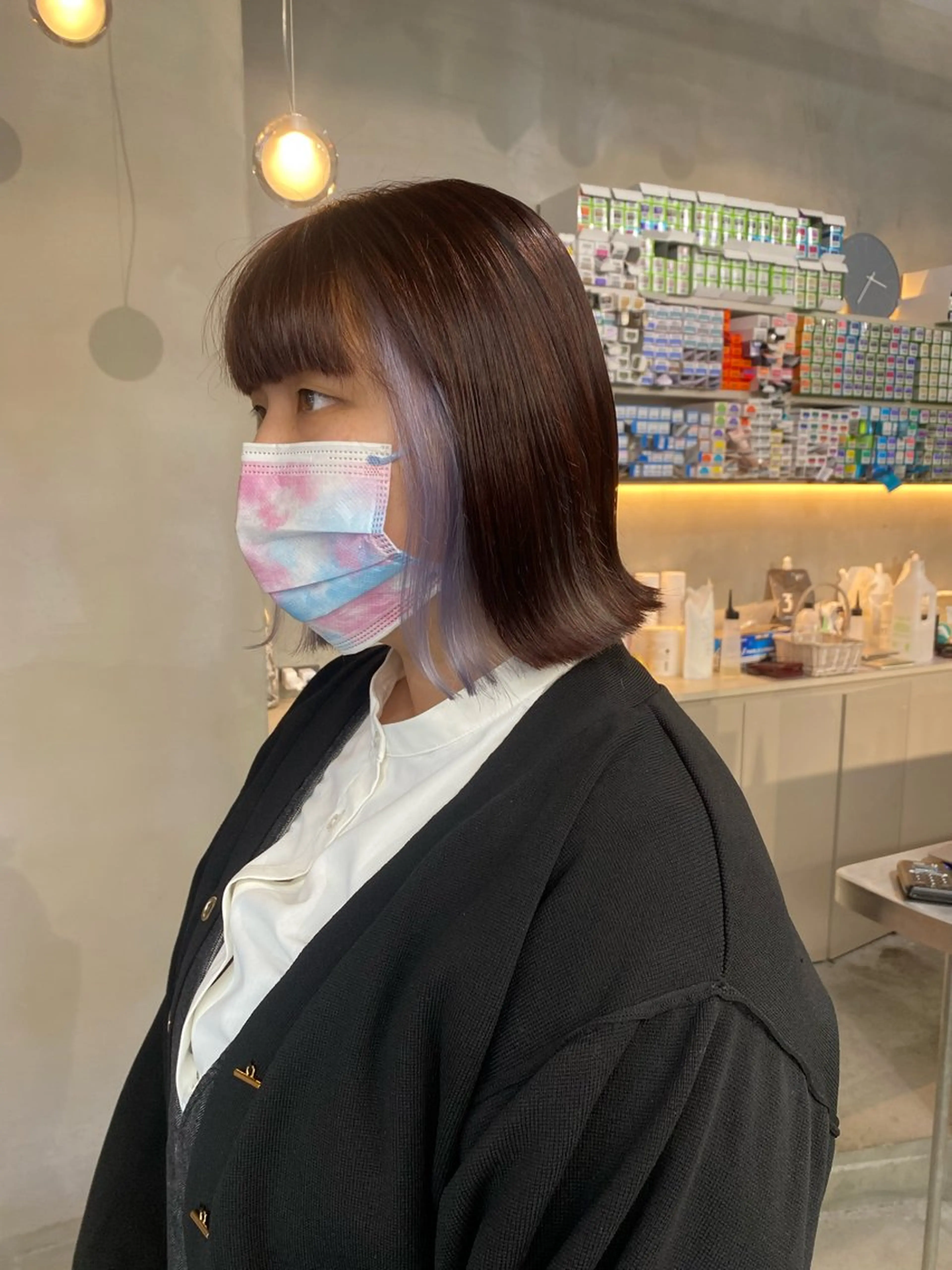 ショート カラー ヘアカラー 前橋 姫奈のヘアスタイル