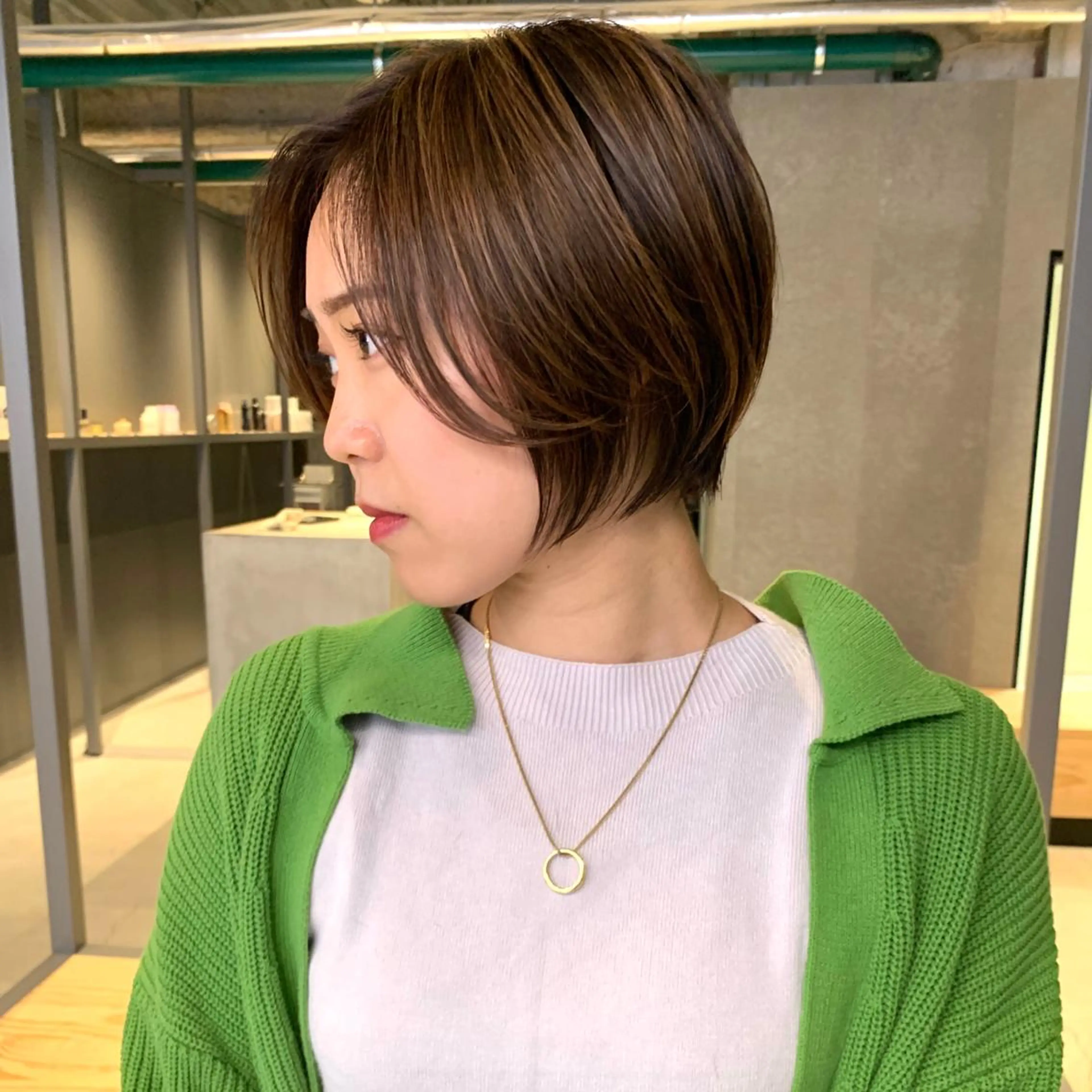 ショート ハイライト カット ヘアカラー トリートメント ITbyALBUM八王子所属・リョウ/ショート /ハイトーン/八王子のヘアスタイル