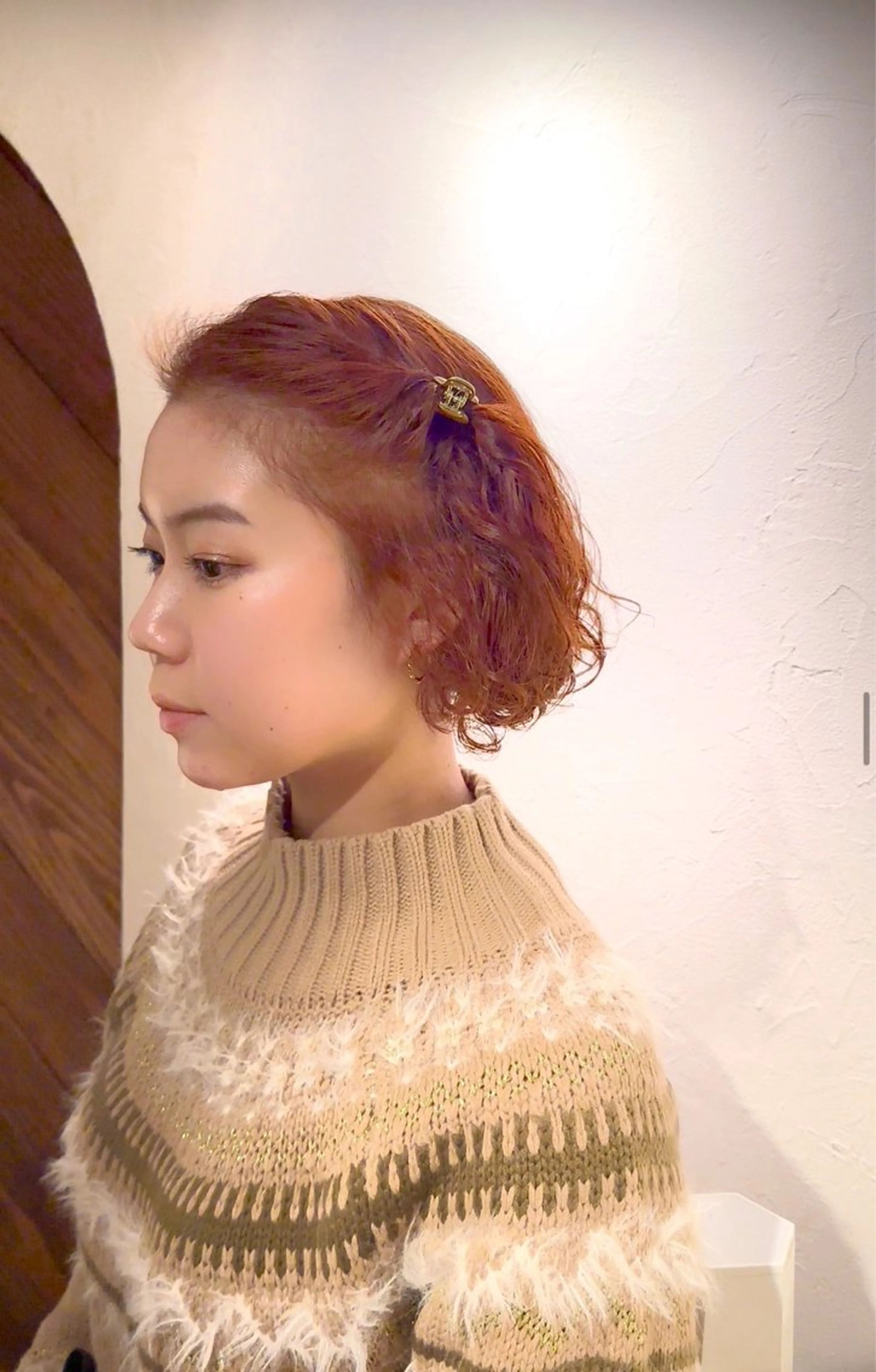 ミディアム カラー パーマ ヘアアレンジ 🤎ono/ 切りっぱなしボブ🤎のヘアスタイル