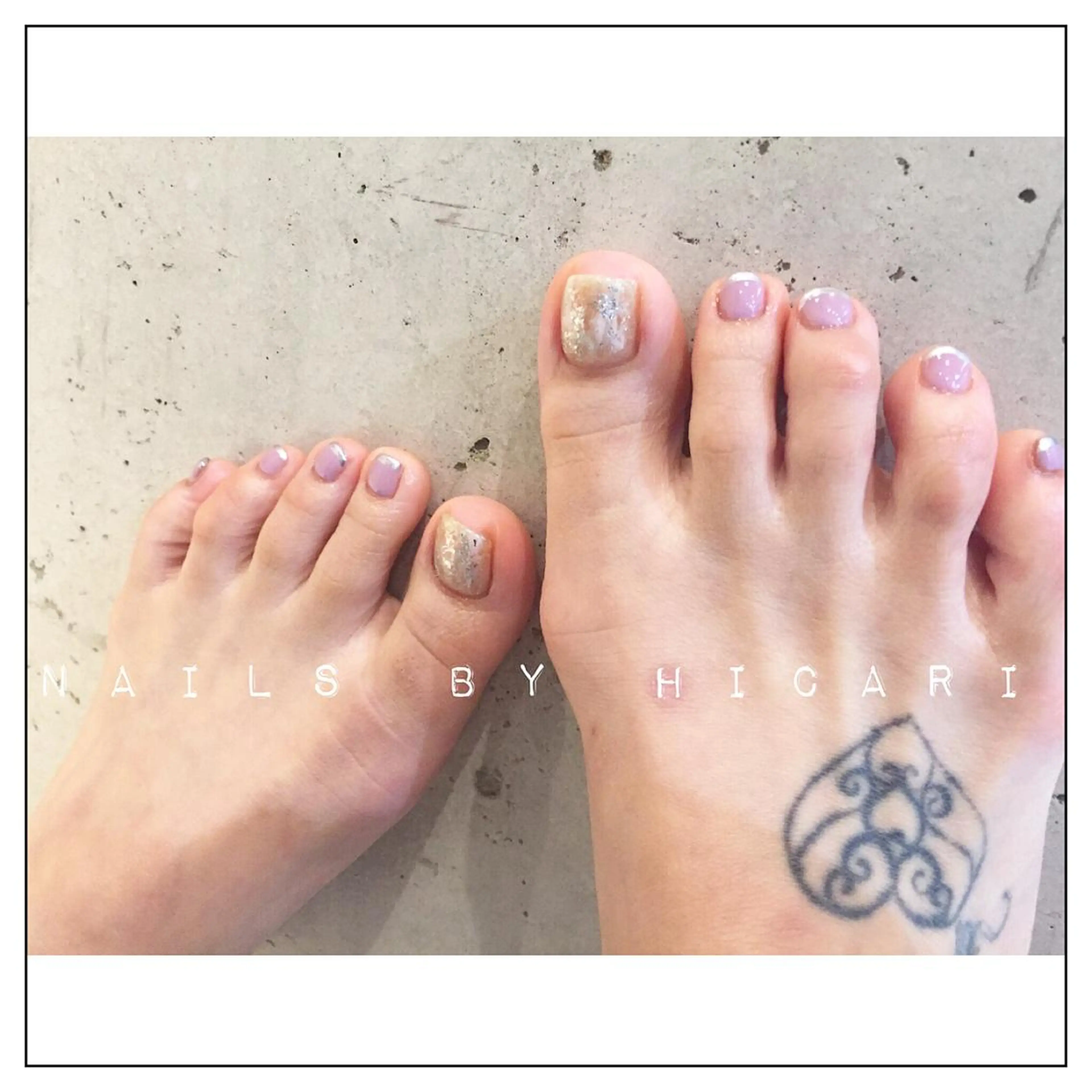 カラー ネイル マツエク・マツパ ジェルネイル ニュアンスネイル パラジェル illum hicariのネイルデザイン