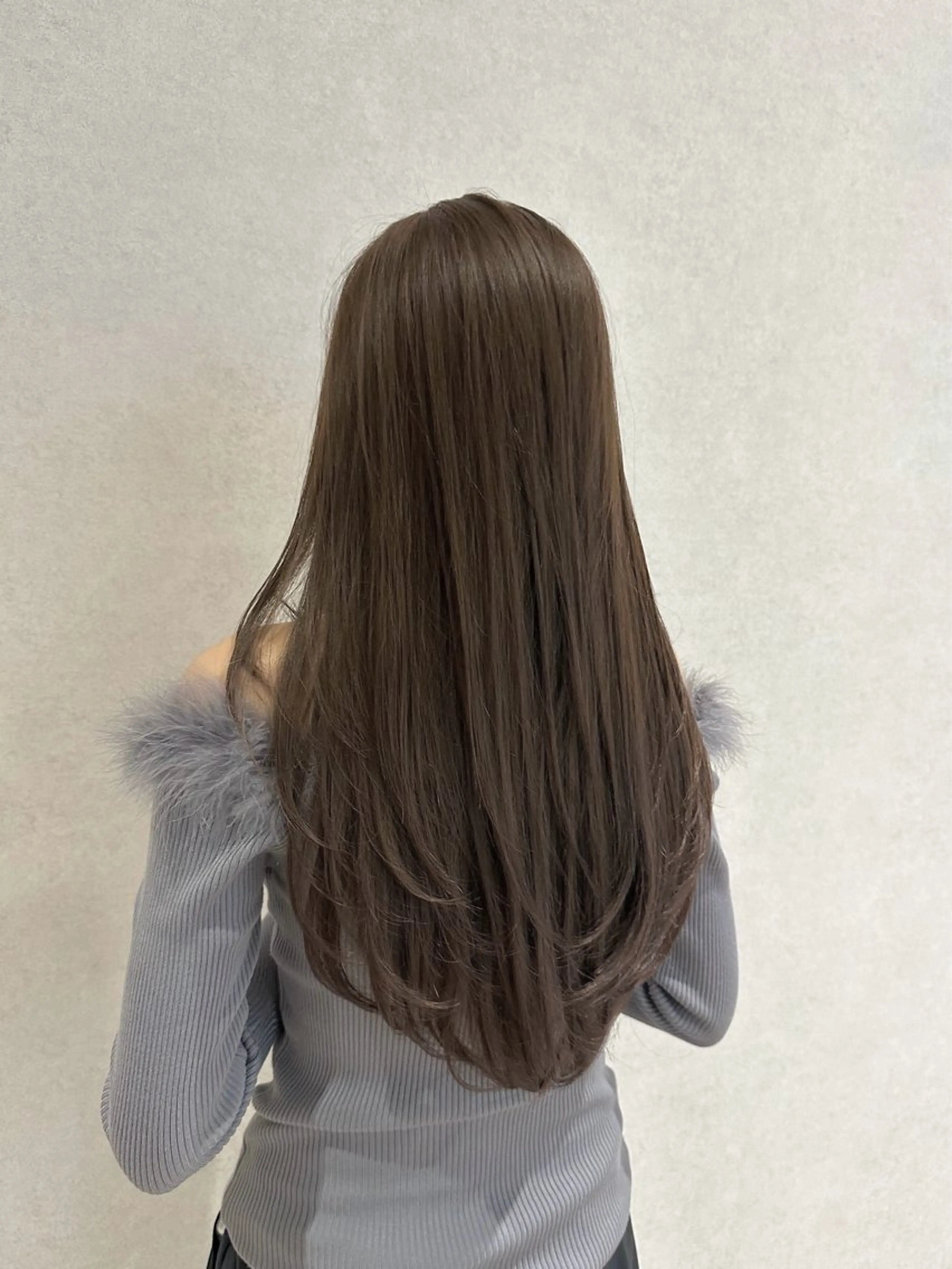 ロング カラー カット ヘアカラー トリートメント レイヤー/ハッシュ 渋谷/サッタのヘアスタイル