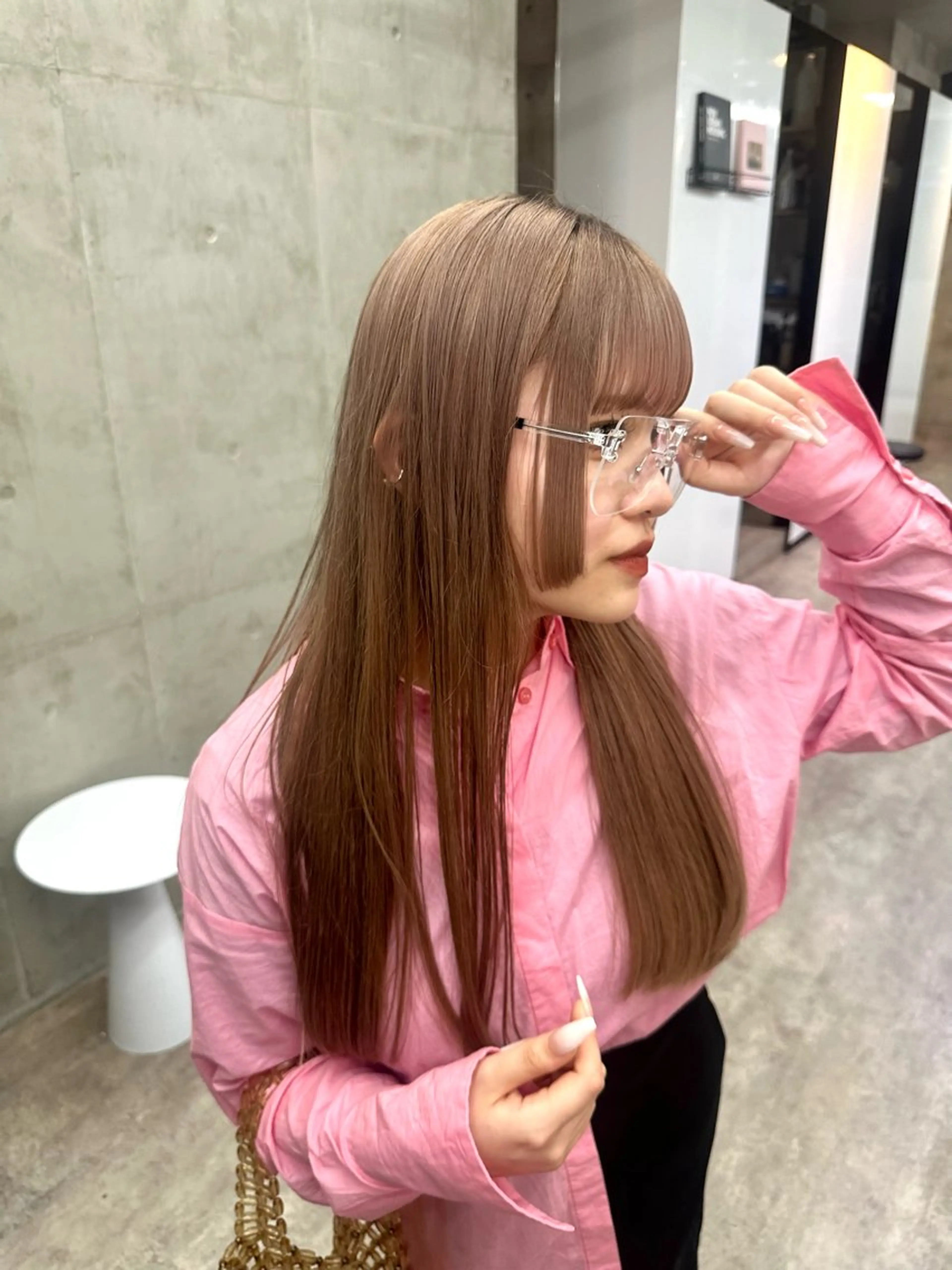 ロング カラー ベージュカラー ブリーチ ブラウンカラー ケアブリーチ グレージュ カット ヘアカラー トリートメント カットモデル募集中 ／HARUKA🎀のヘアスタイル