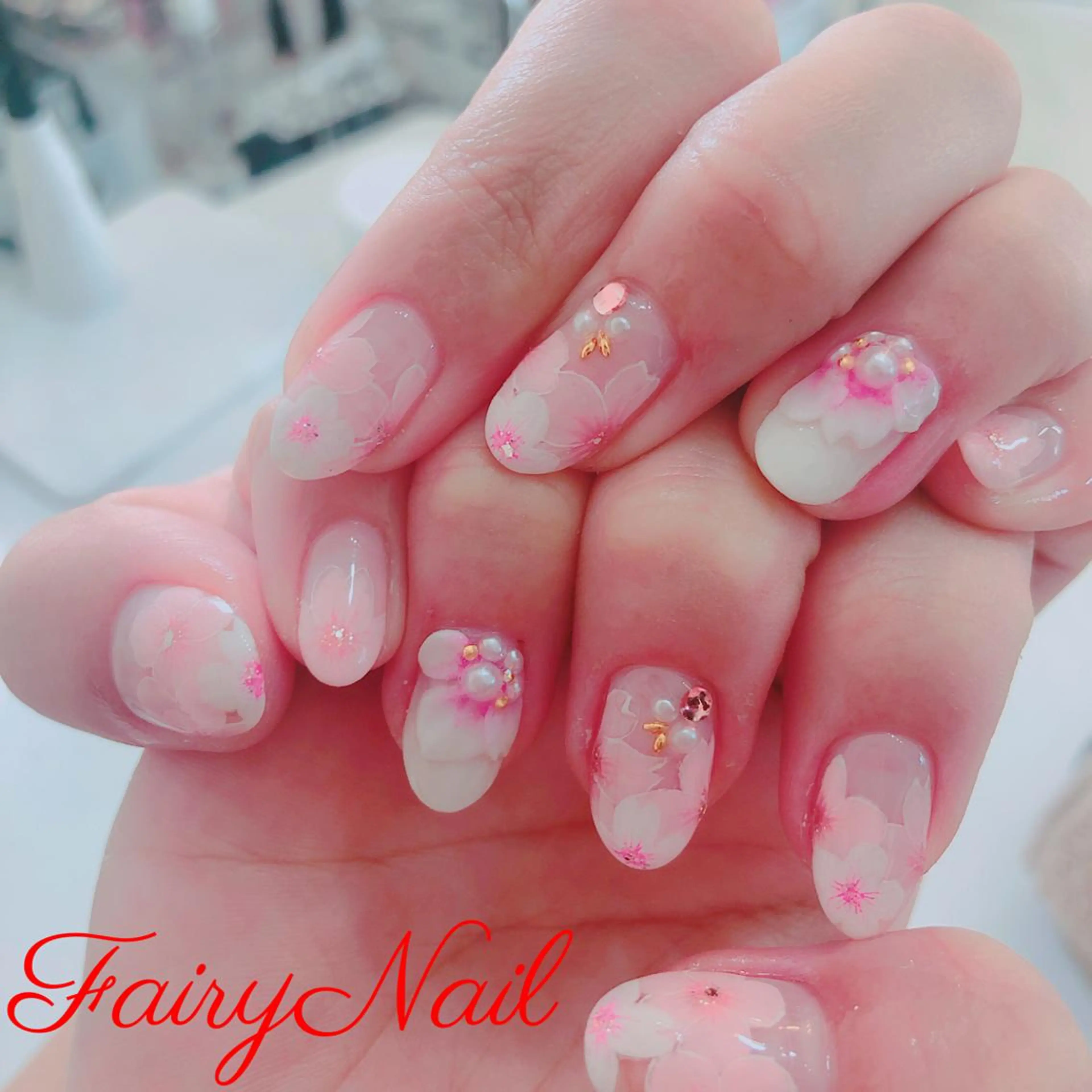 ネイル アートネイル 桜ネイル Fairy Nail所属・Fairy nailのネイルデザイン