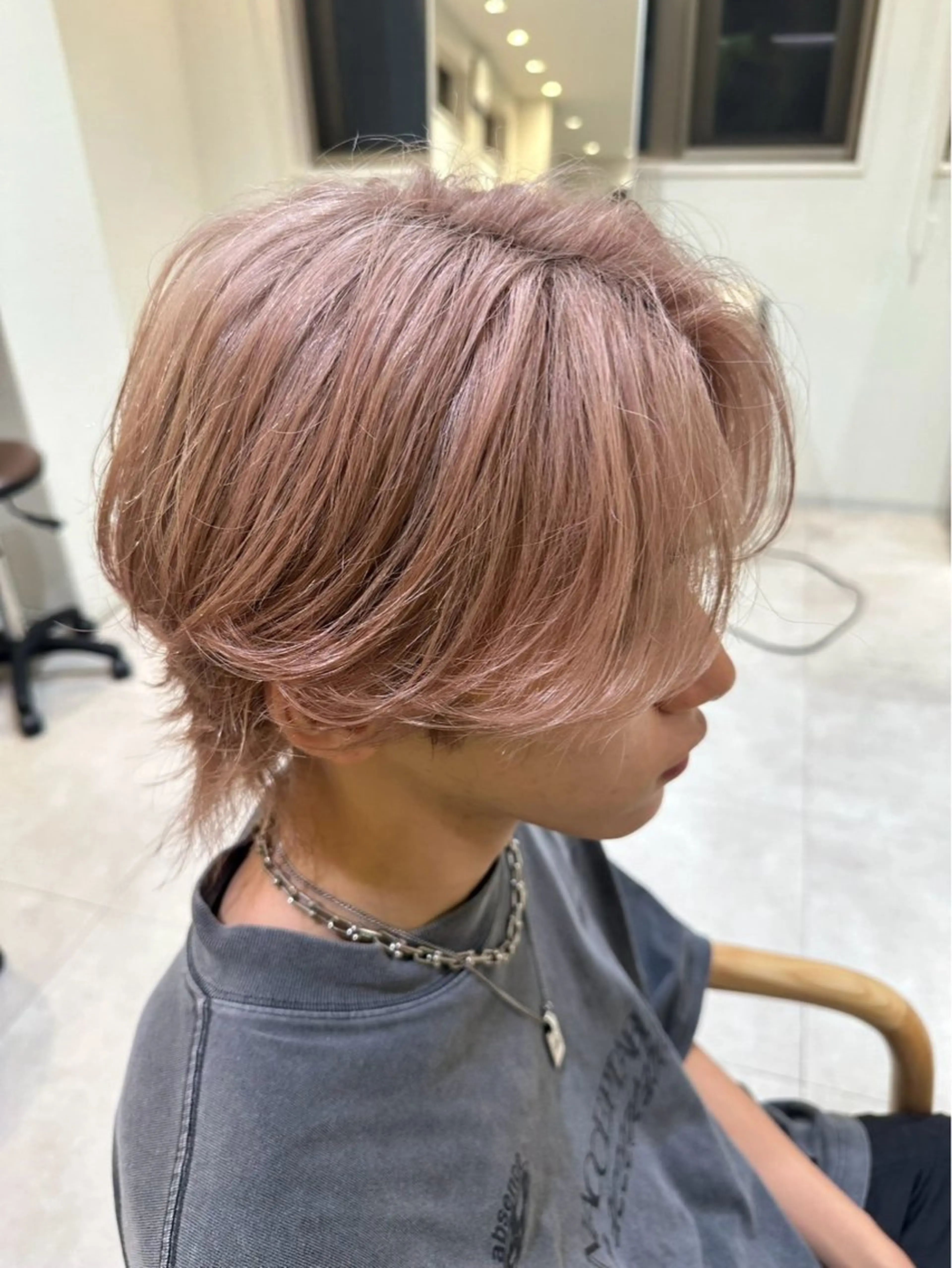 カラー メンズ ヘアカラー 増田 壮真のヘアスタイル