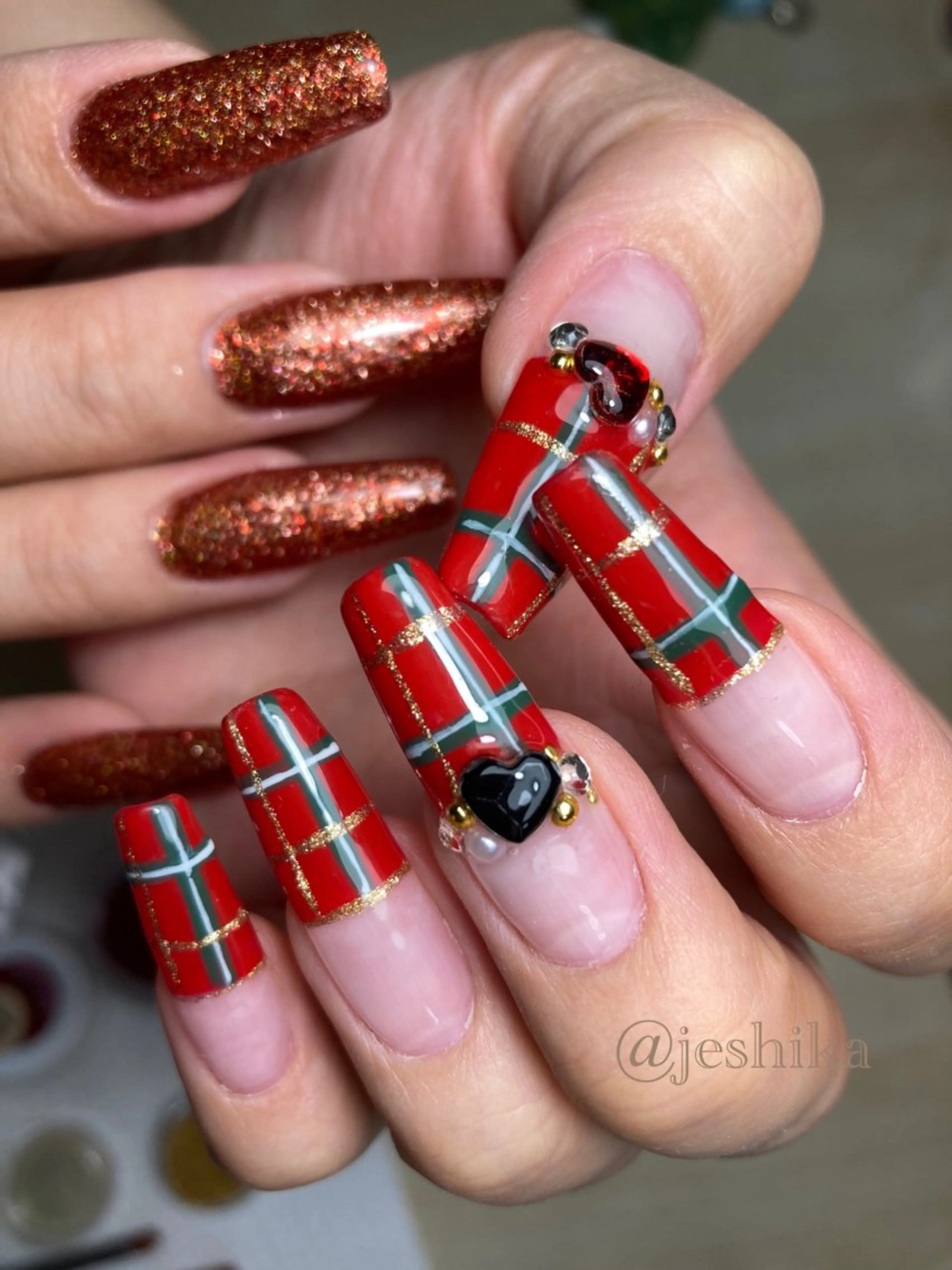 ネイル アートネイル 冬ネイル クリスマス LUNON北浦和店 ルノンキタウラワテンのネイルデザイン