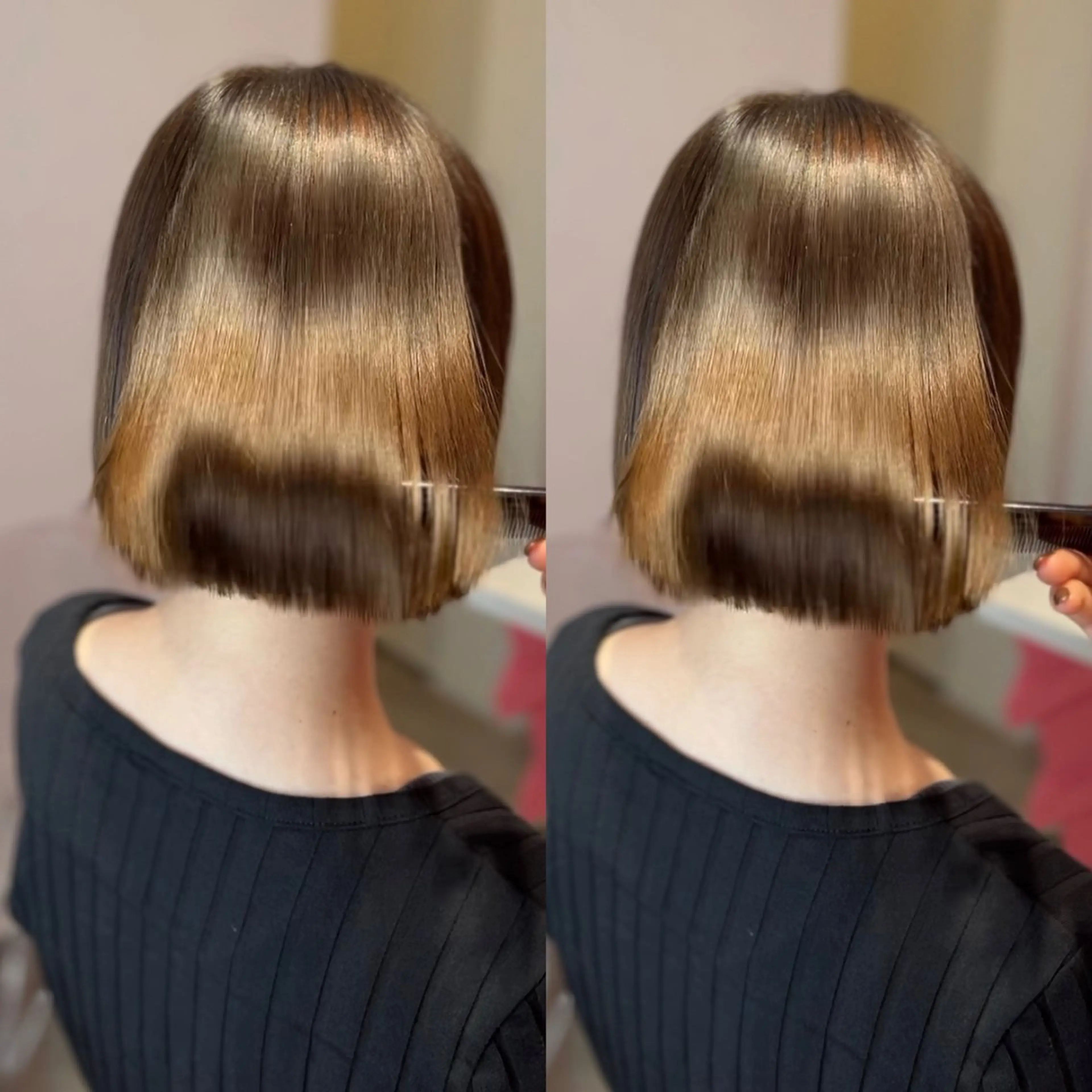 ショート カット 縮毛矯正 トリートメント 莉乃/縮毛矯正/髪質 改善/艶カラーのヘアスタイル