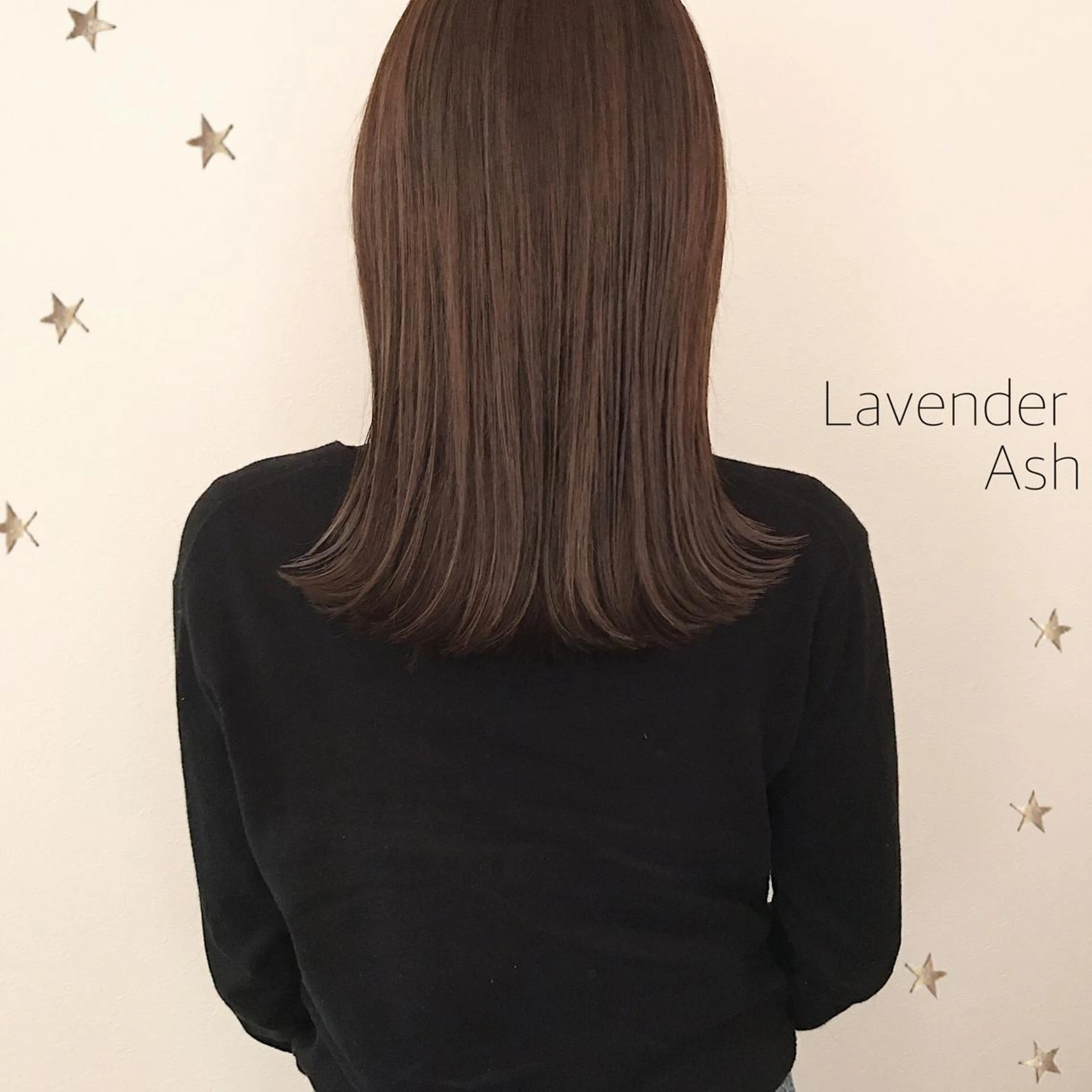 ミディアム カラー カット ヘアカラー 市川 千夏のヘアスタイル