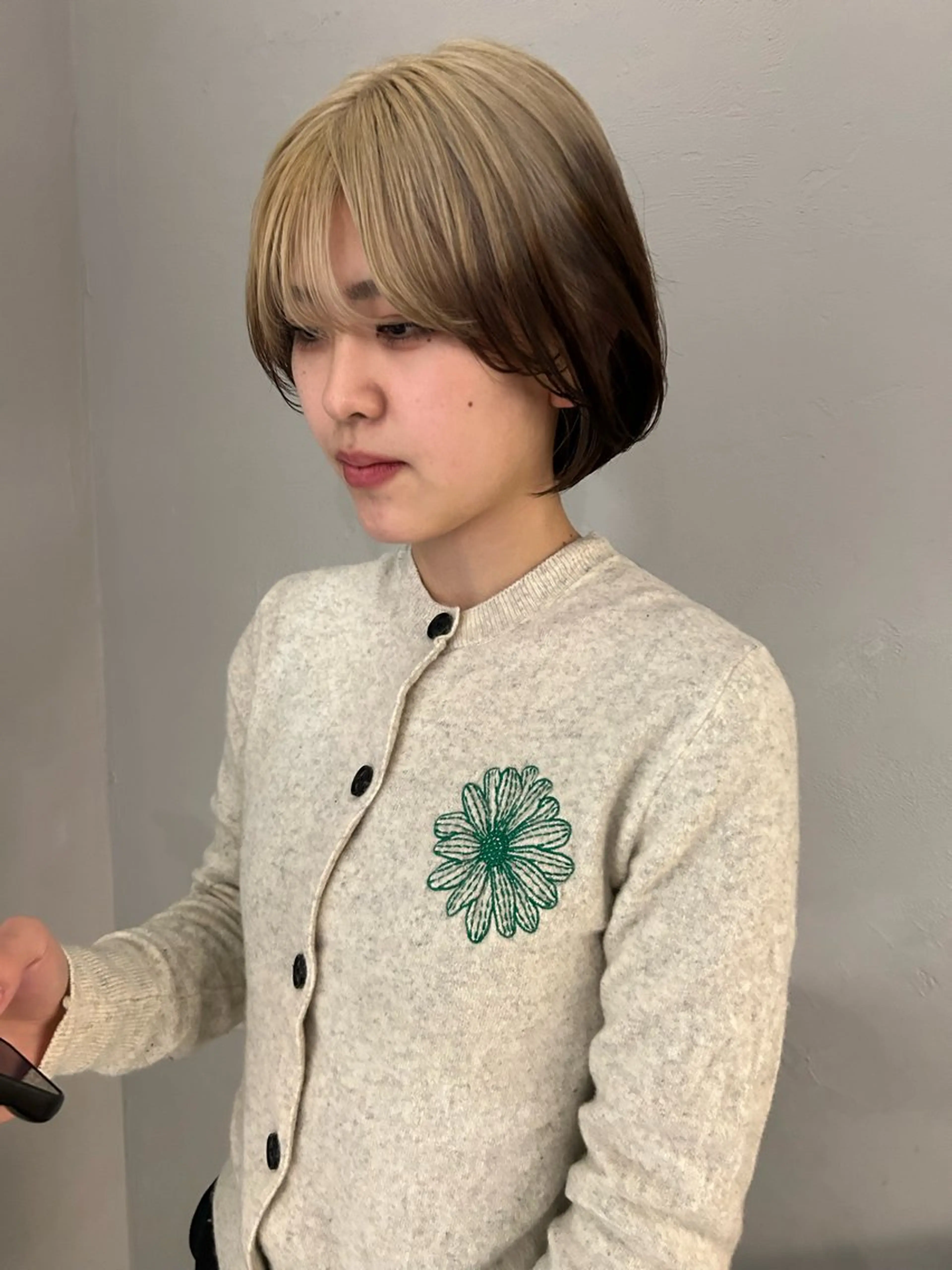 ミディアム カラー ヘアカラー トリートメント ケアパーマ/ケアブリ ーチdaisukeのヘアスタイル