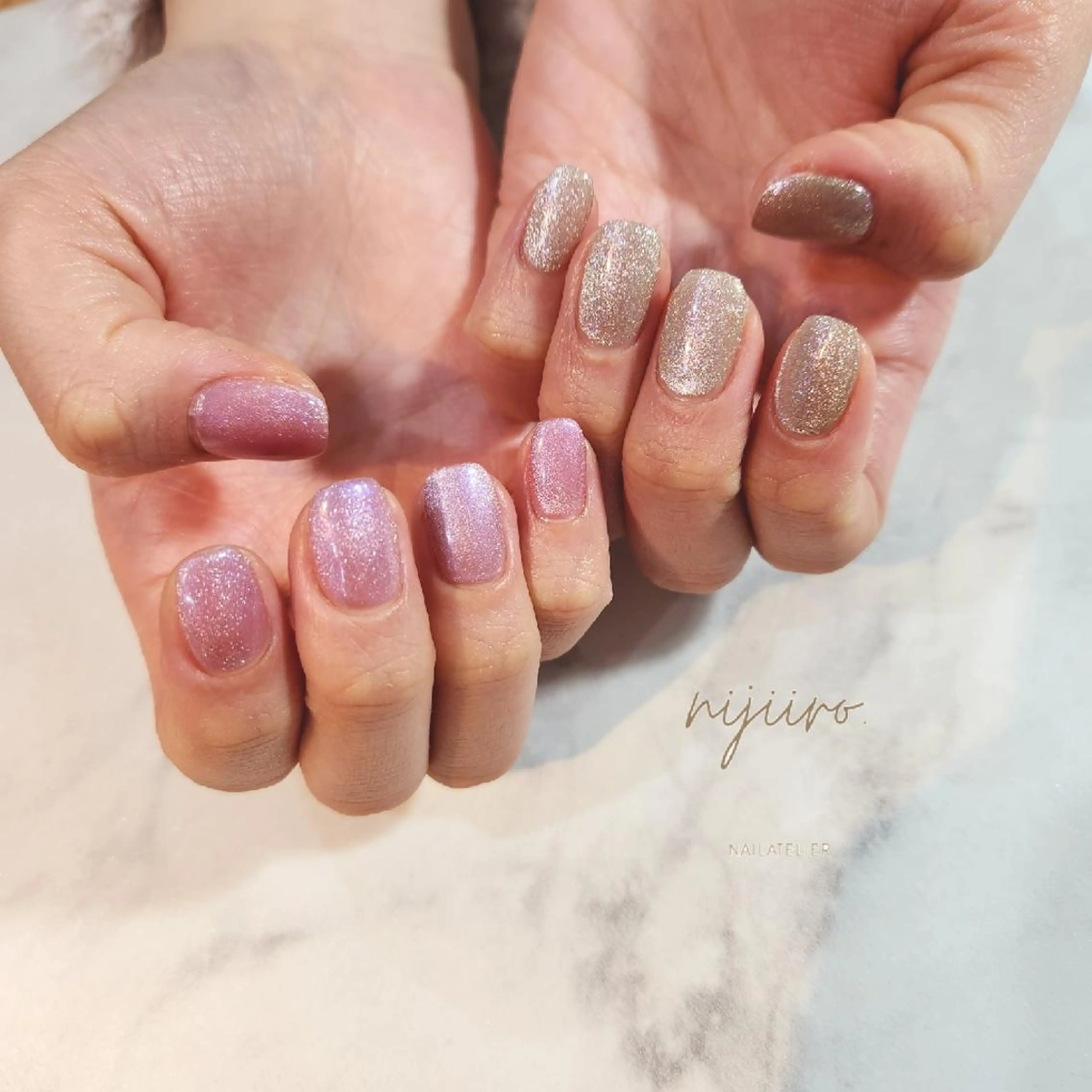 ネイル ハンドネイル nailatelier nijiiro.所属・nijiiro🌈 サトウのネイルデザイン