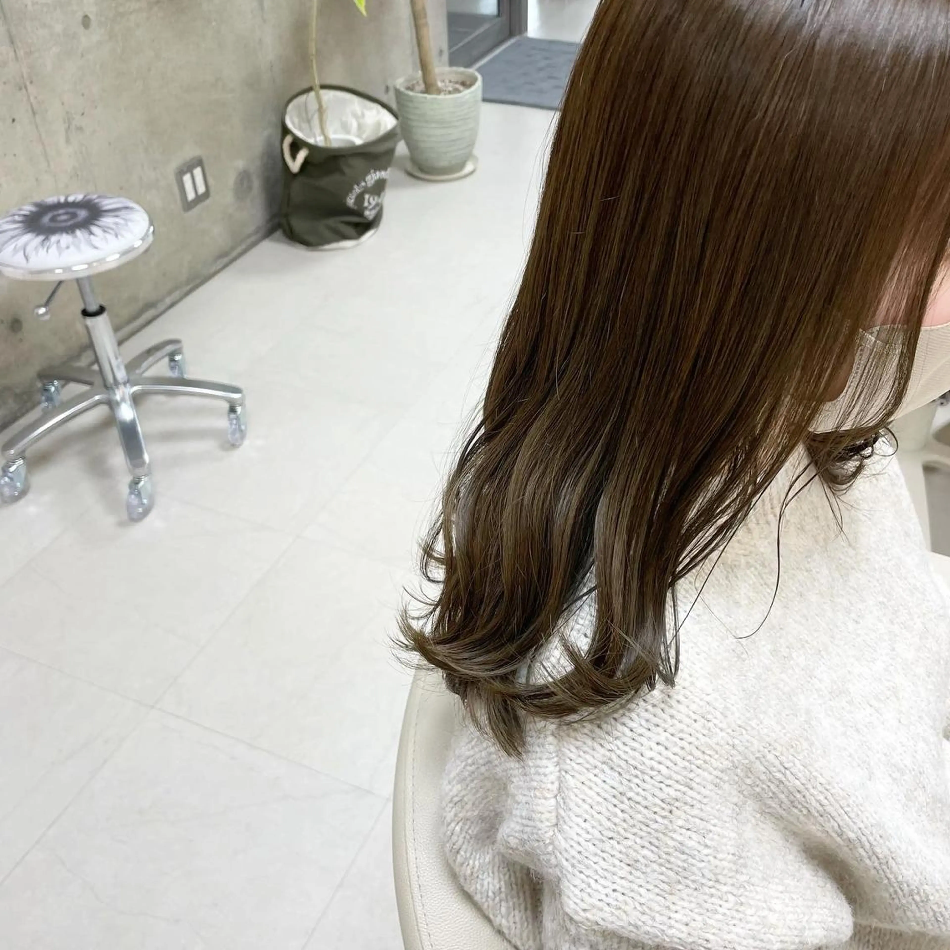 ロング カラー カット ヘアカラー トリートメント 坂本 沙也加のヘアスタイル