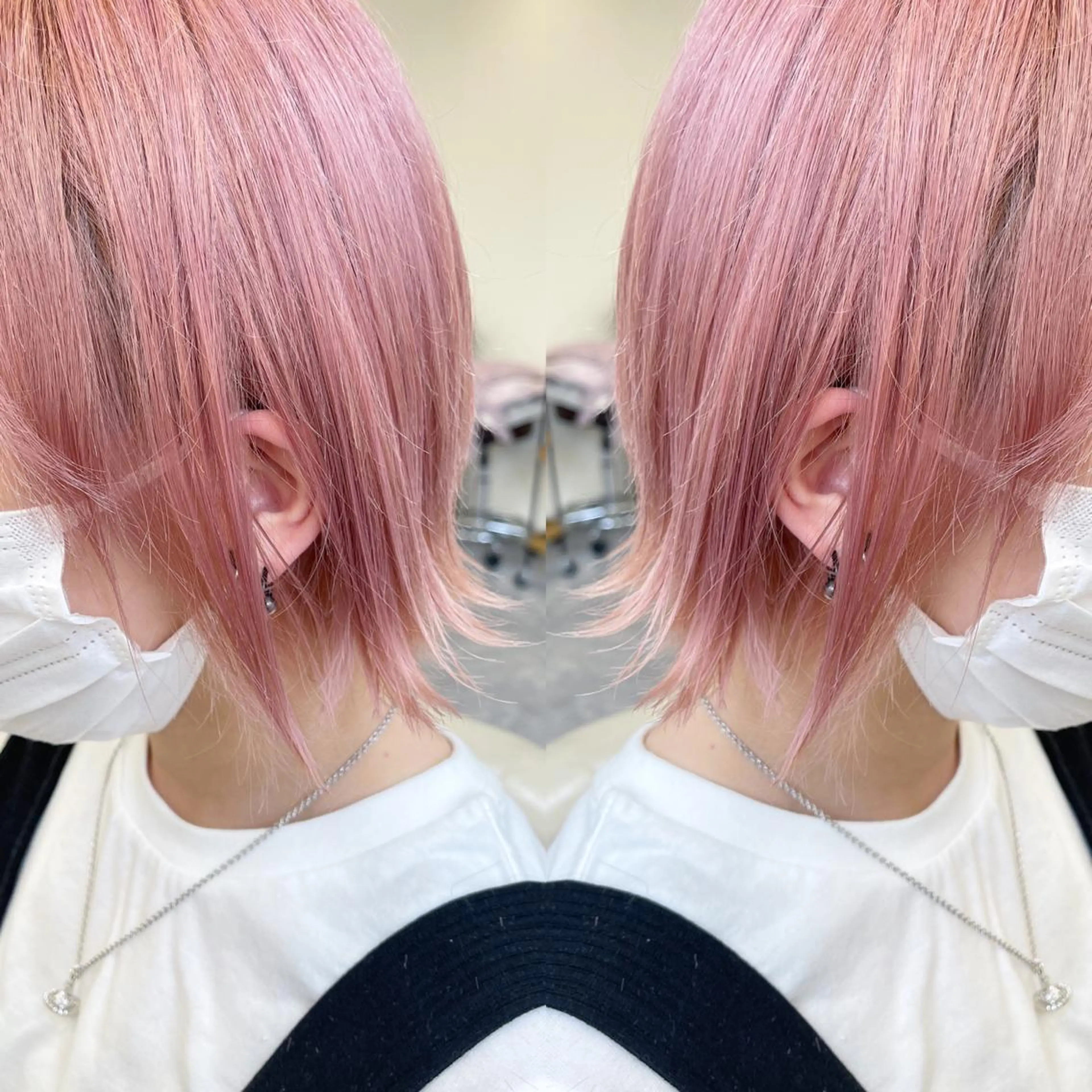 ショート ボブ 外ハネヘア トリートメント H (エイチ) 烏丸御池店のヘアスタイル