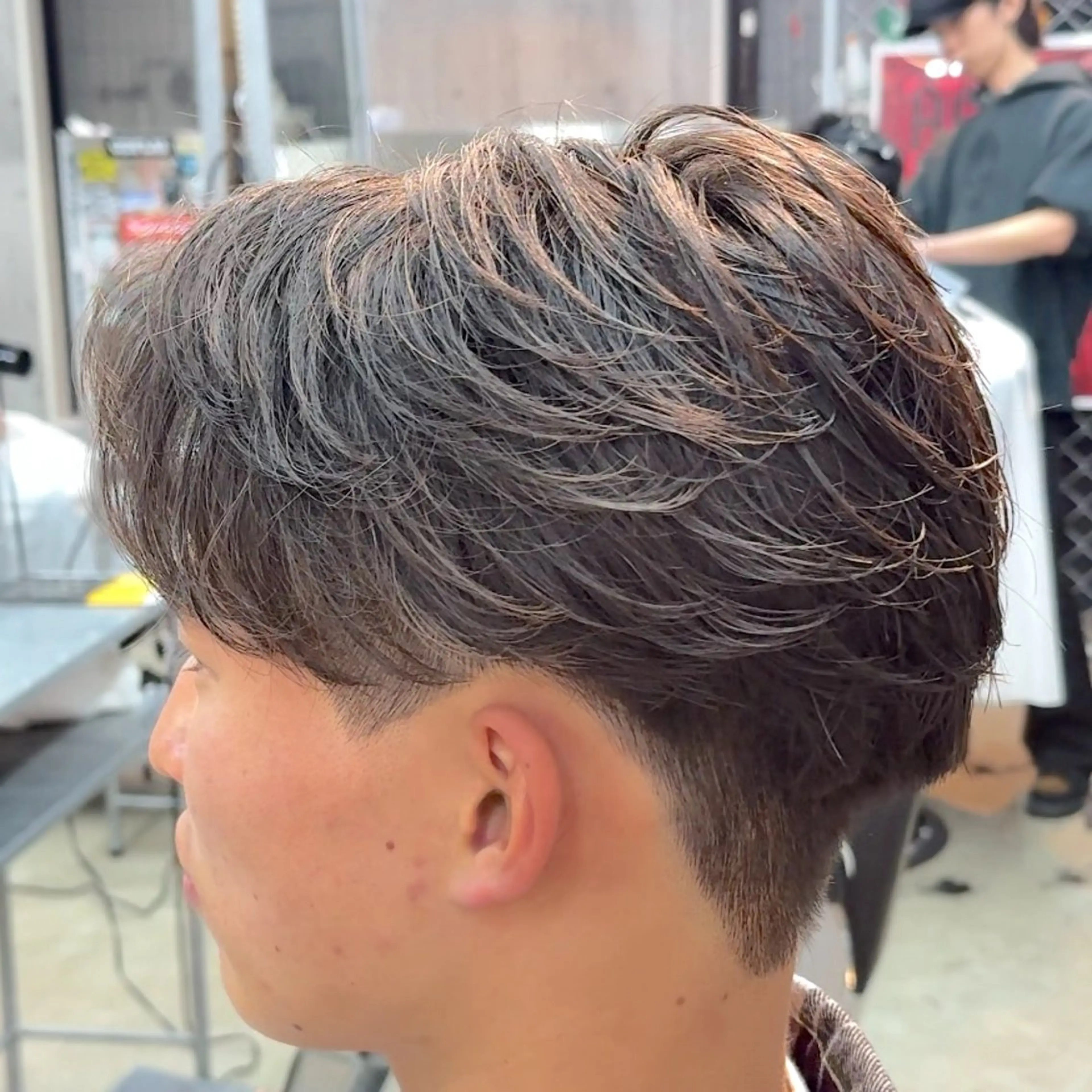 ミディアム パーマ ヘアアレンジ メンズ MENIN メンズ サロン　望月　涼太のヘアスタイル