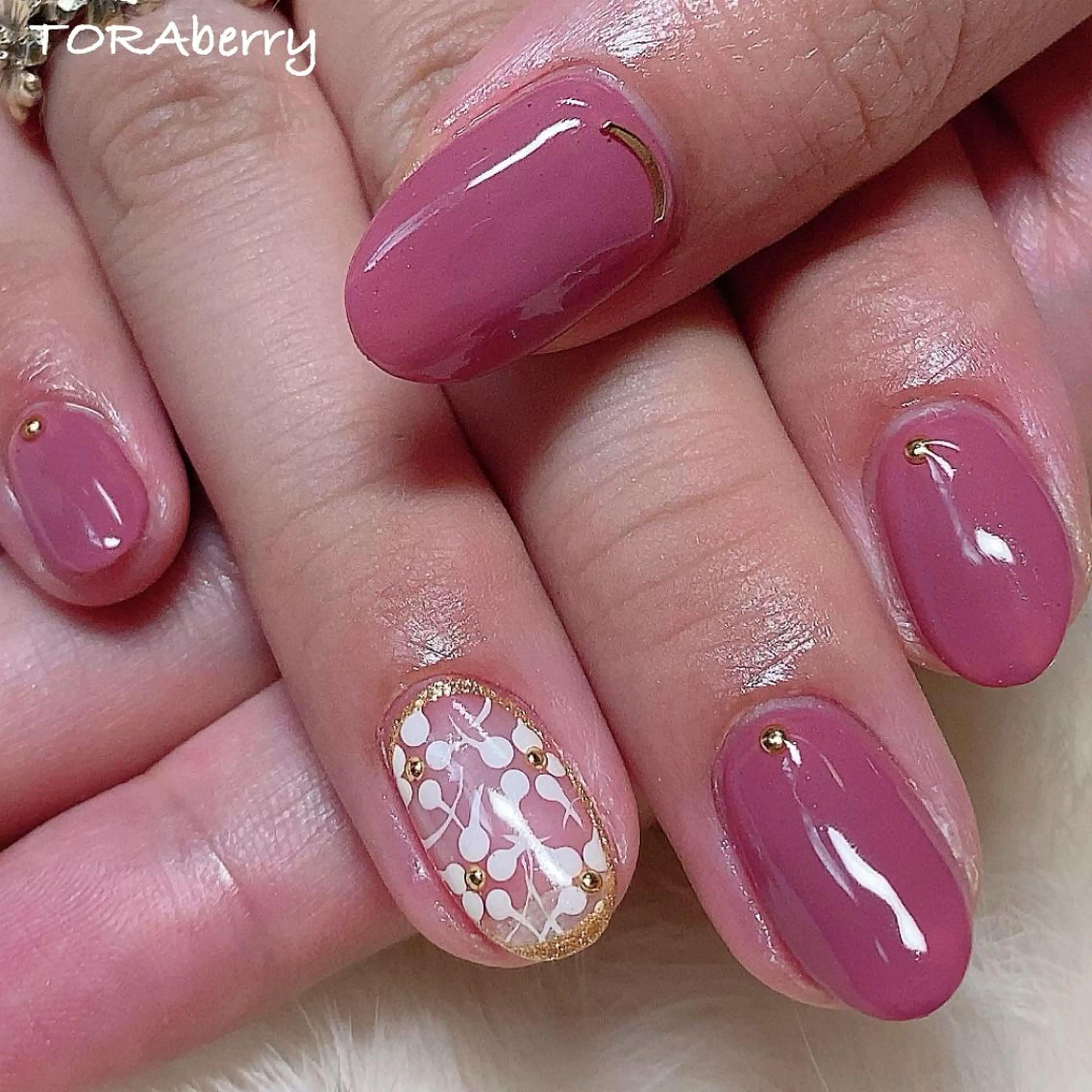 ネイル フラワーネイル レース ハンドネイル ネイリスト なつみのネイルデザイン