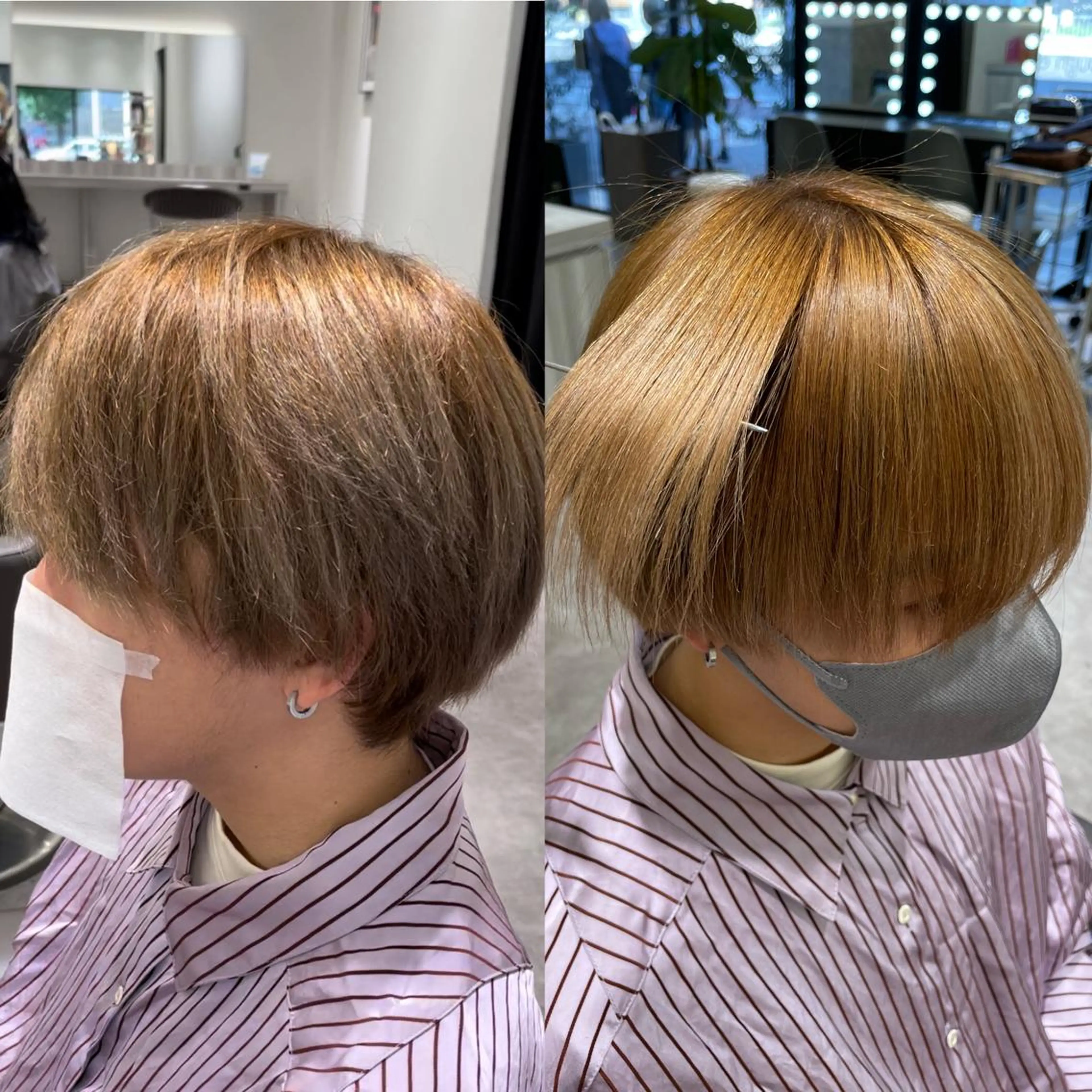 ショート メンズ メンズブリーチ 髪質改善 縮毛矯正 メンズ特化/矢場町駅 徒歩1分/岡本一真のヘアスタイル