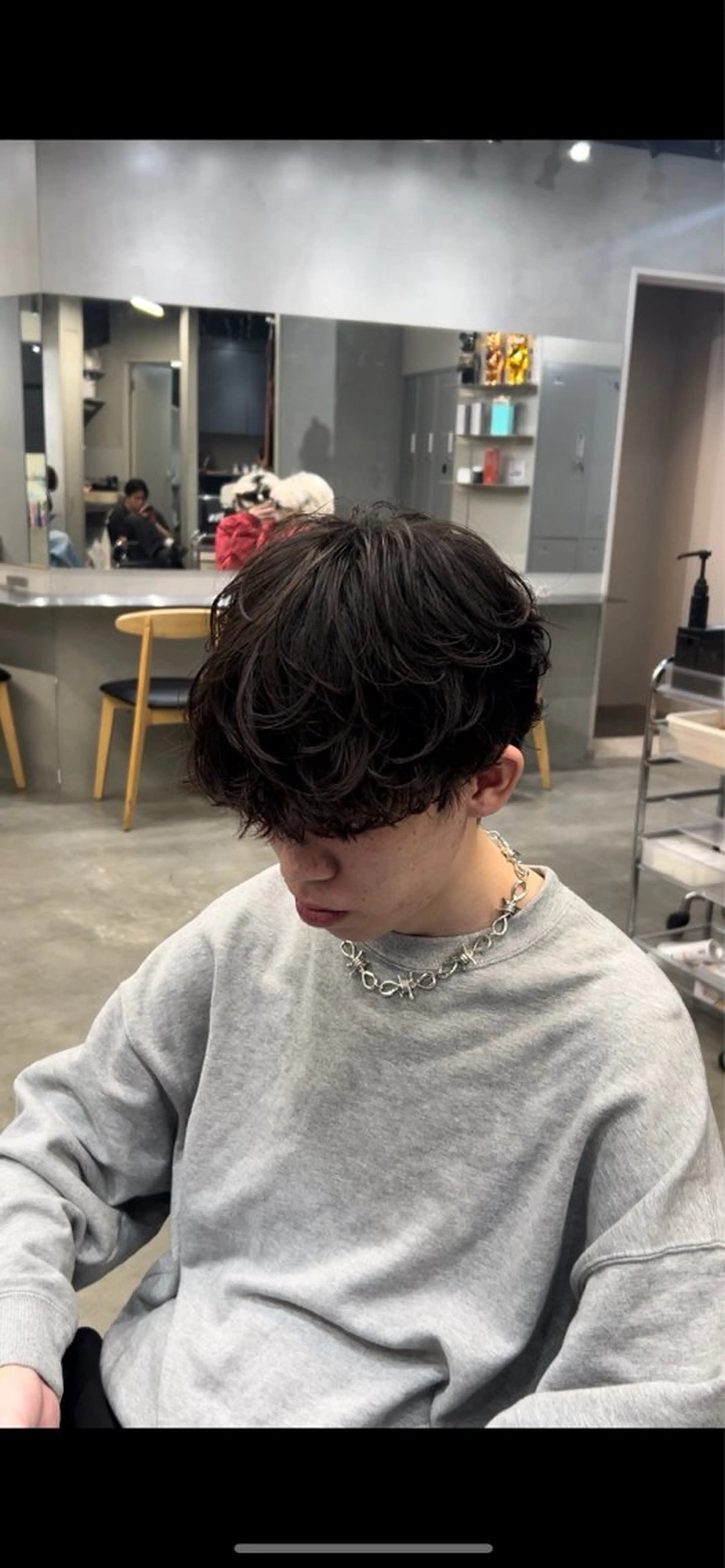 パーマ メンズ 藤平海音/fifth PARKのヘアスタイル