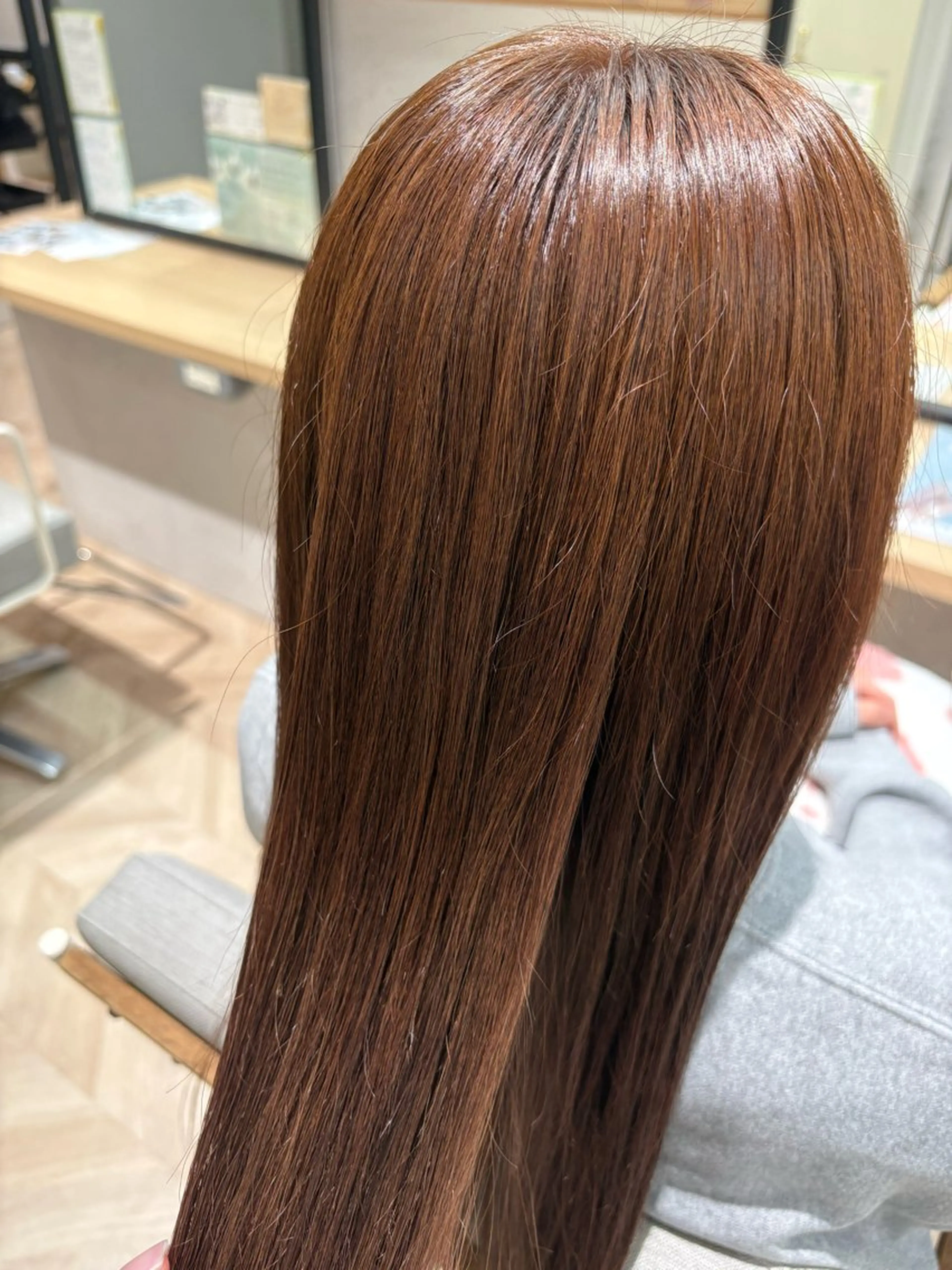 カラー ブラウンカラー ココアブラウン ⠀ さおりのヘアスタイル
