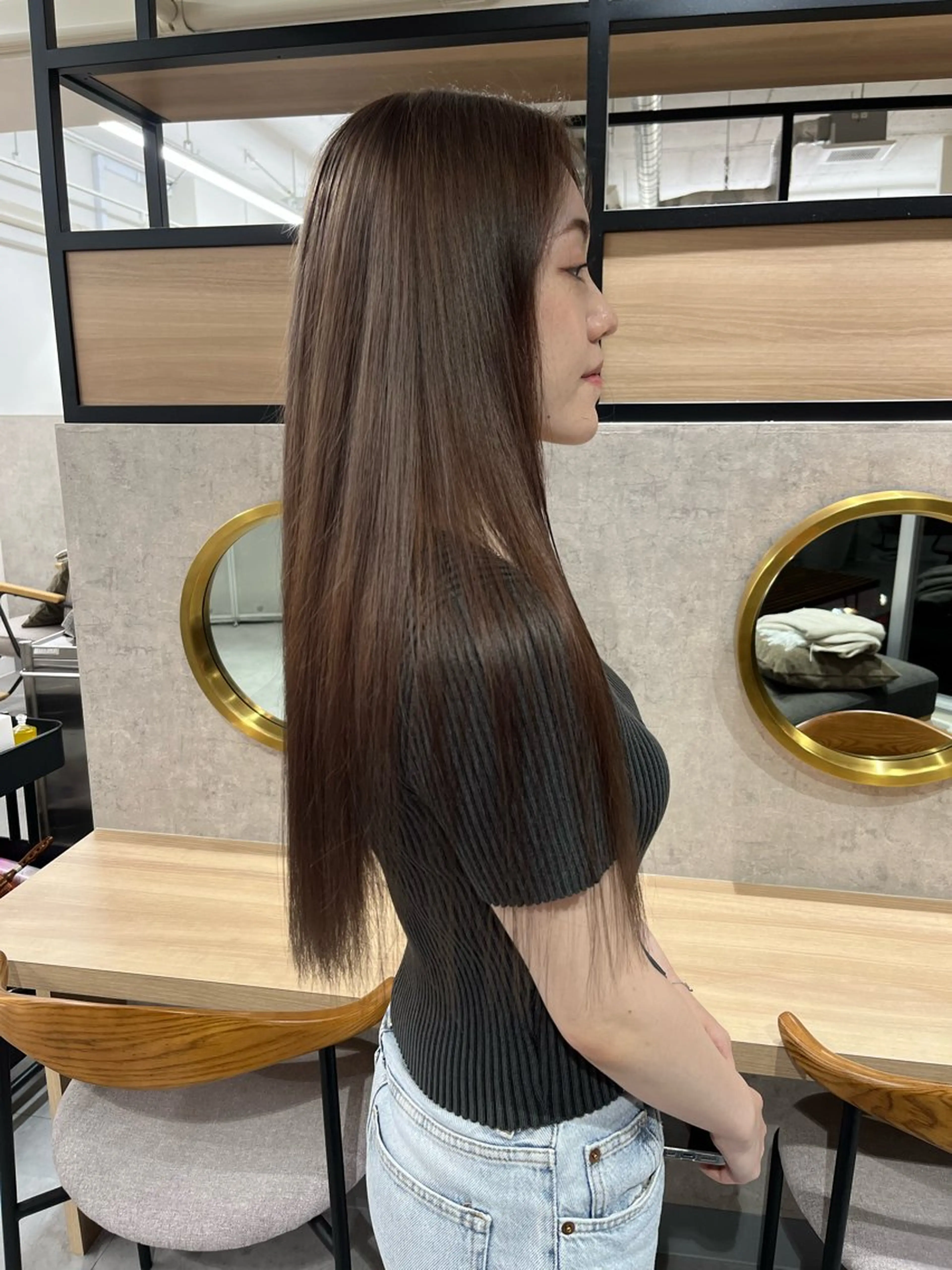 ロング カラー 渡邊 ひかるのヘアスタイル