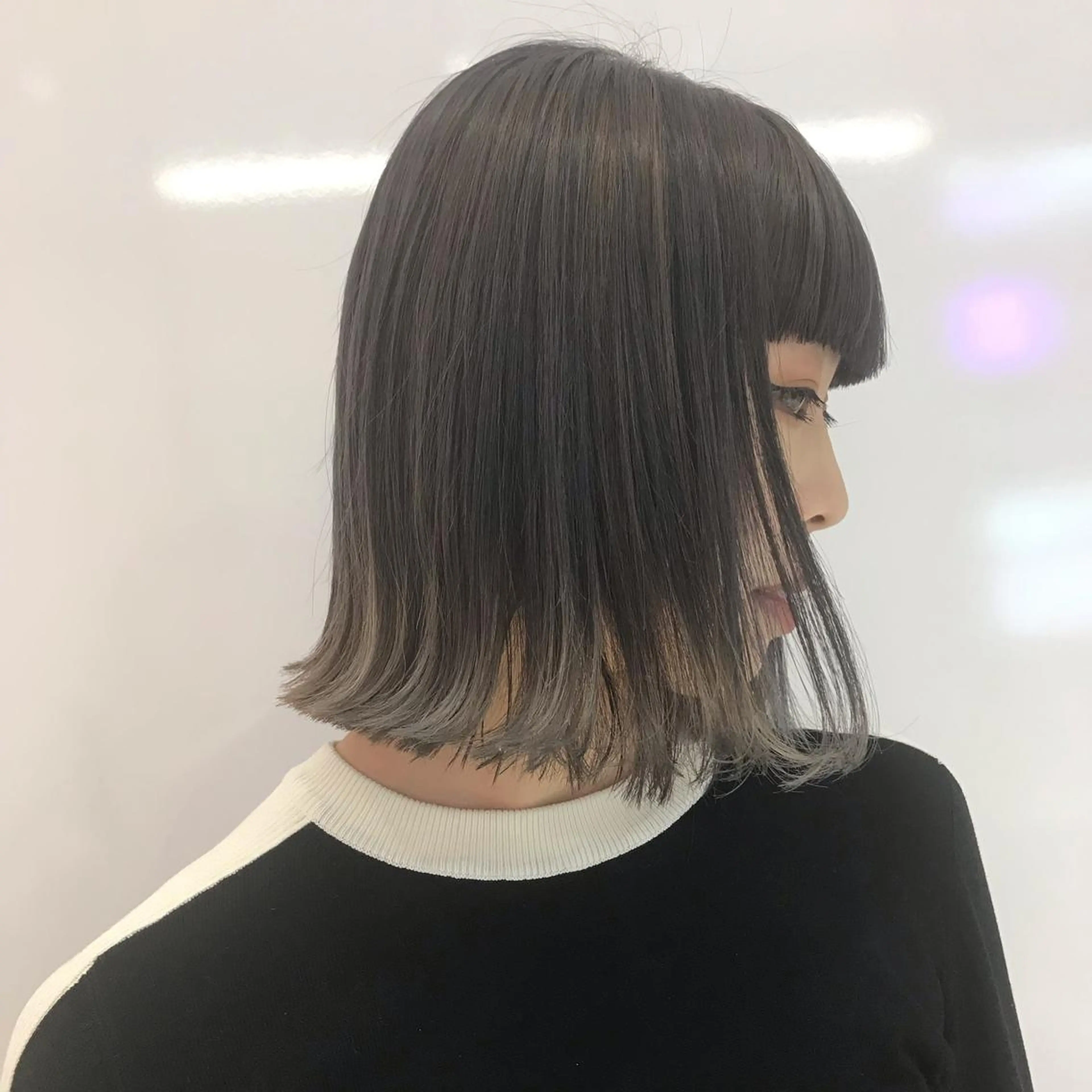 ミディアム カラー ヘアカラー トリートメント レイヤー/ブリーチ HIKARU ♡のヘアスタイル