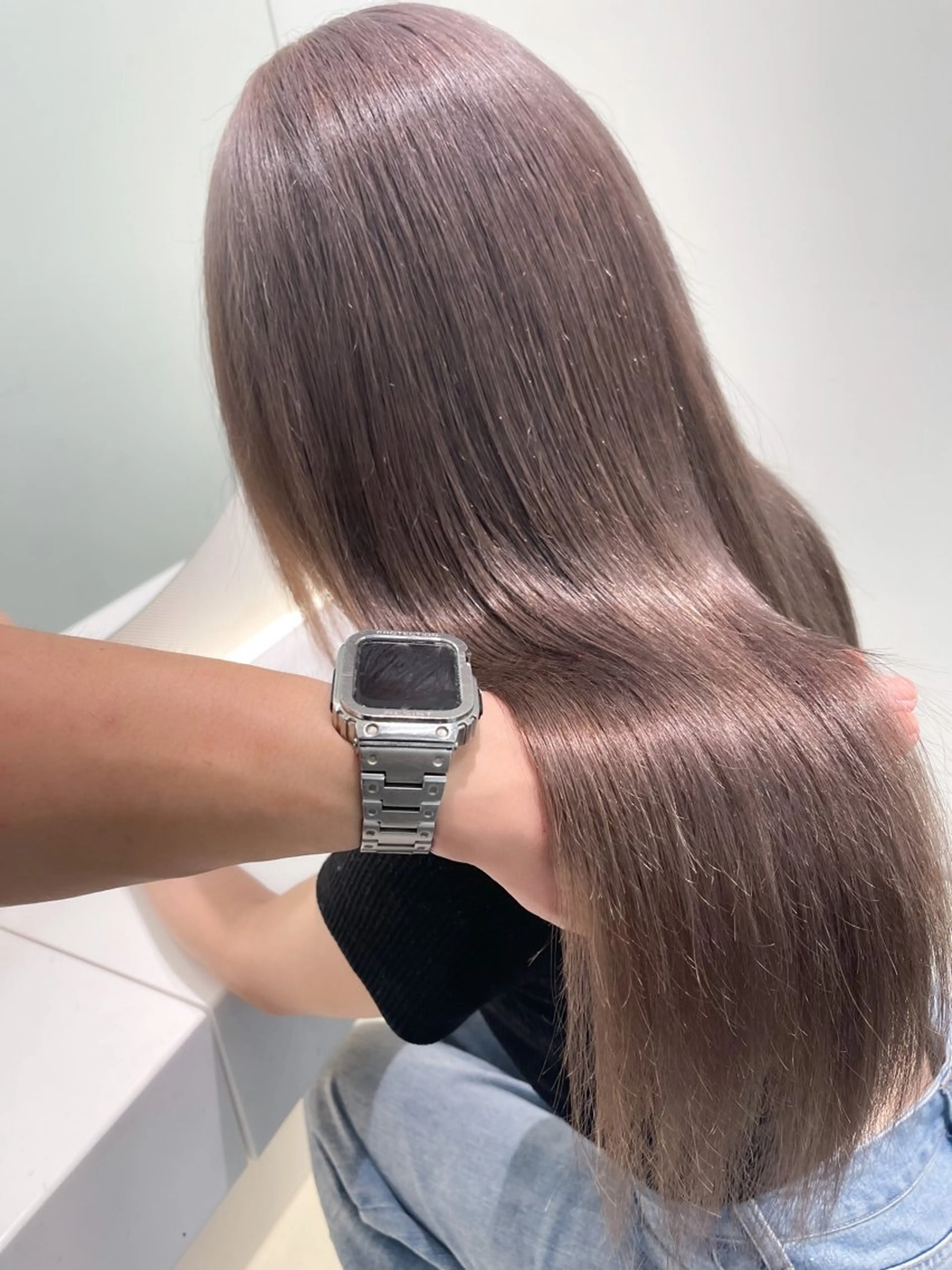 ロング カラー ダブルカラー グレージュ トリートメント /カラー/NAOKIのヘアスタイル