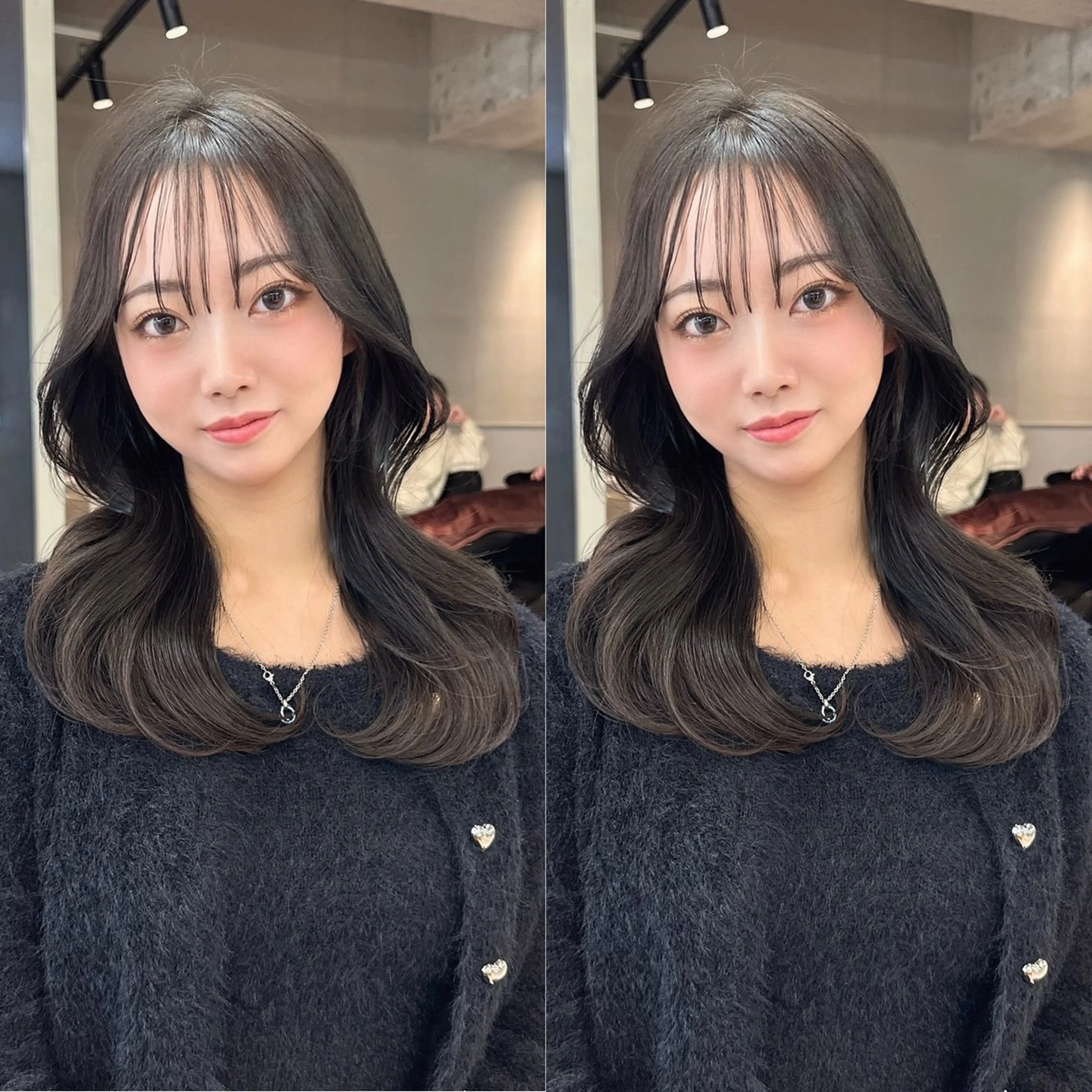 セミロング カット ヘアカラー トリートメント ✨髪質改善特化✨副 店長椎葉信乃介のヘアスタイル
