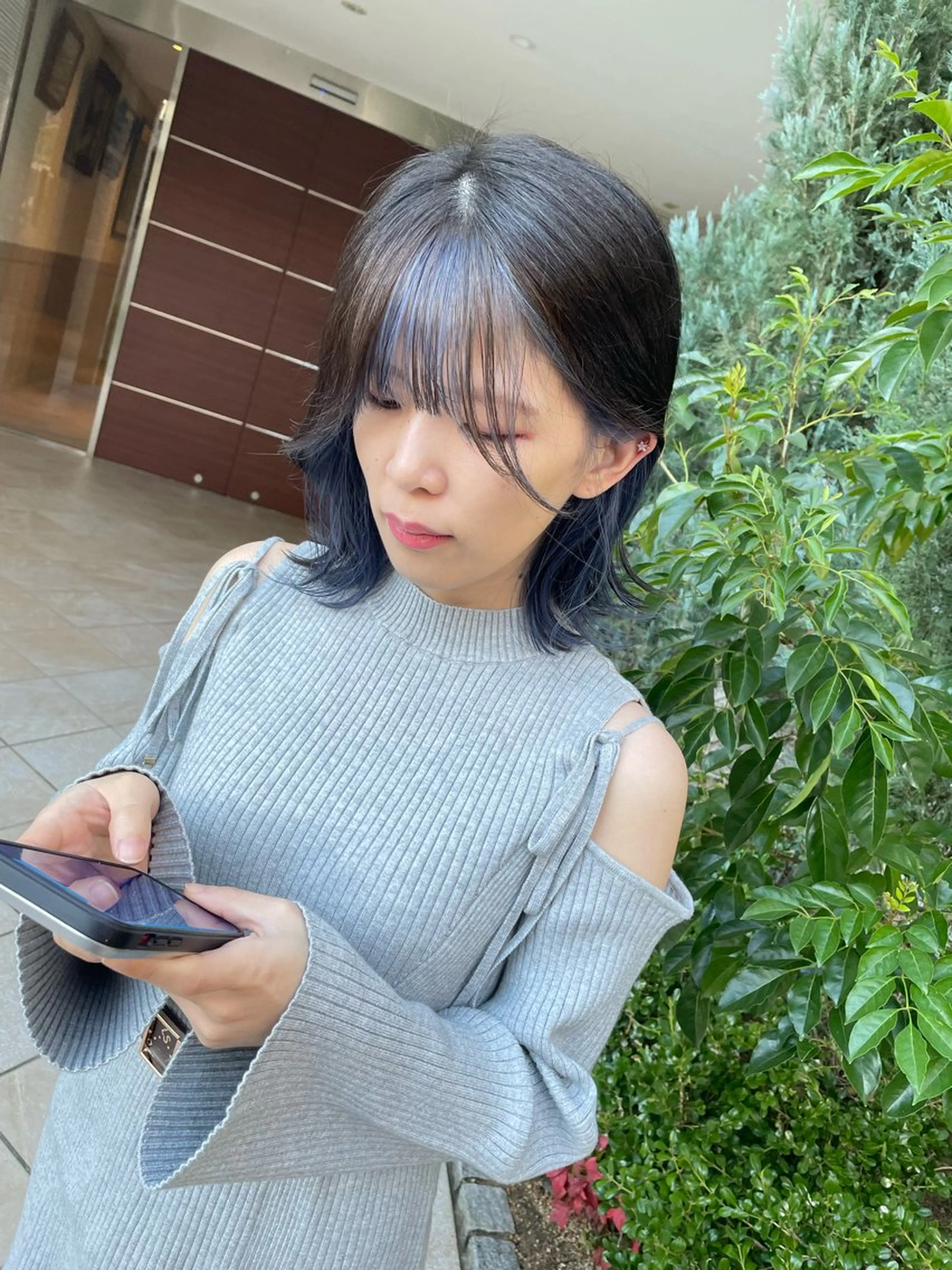 ミディアム 亀川蓮 Agu hairのヘアスタイル