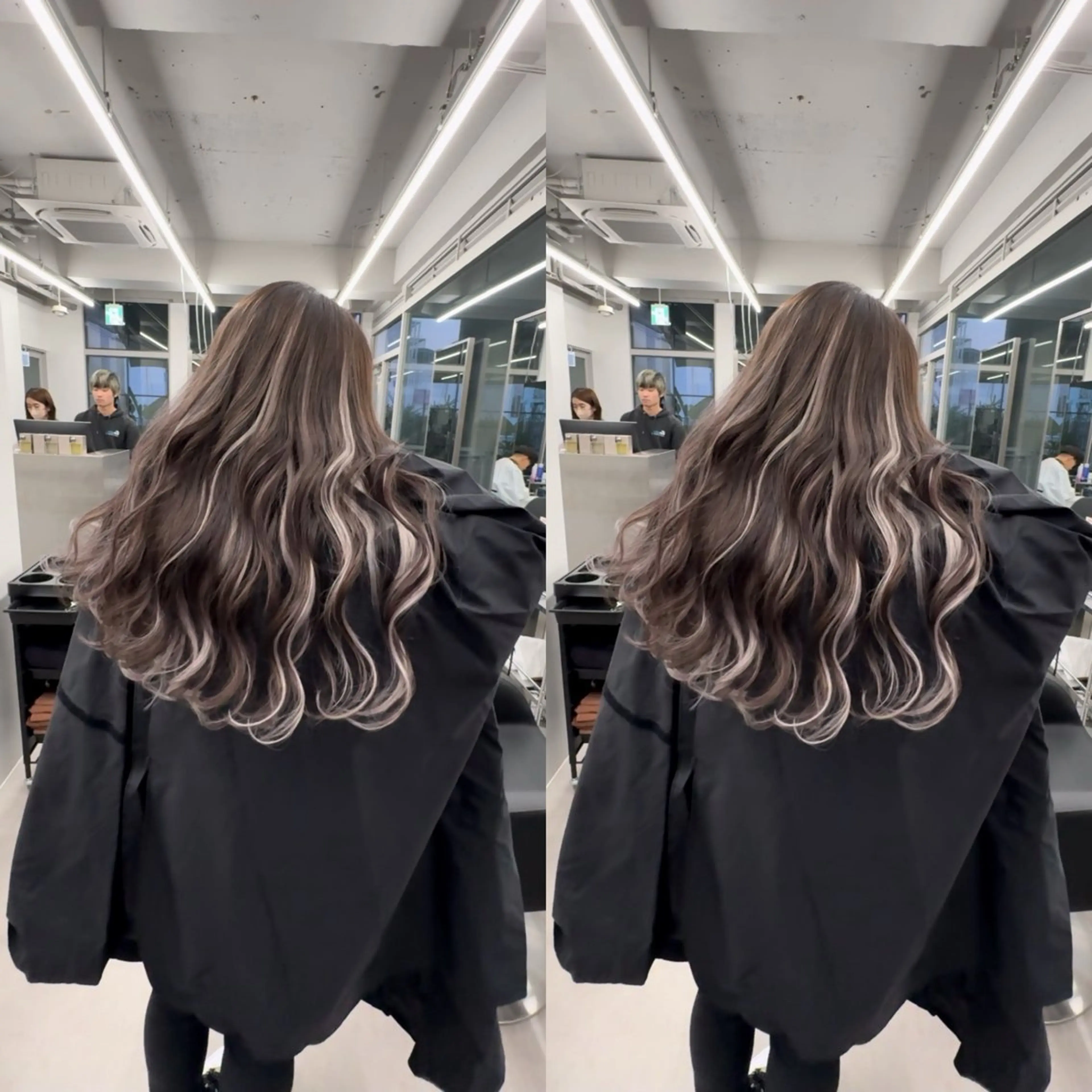 ロング カット ヘアカラー エクステ LAWE.北堀江/ 韓国エクステのヘアスタイル